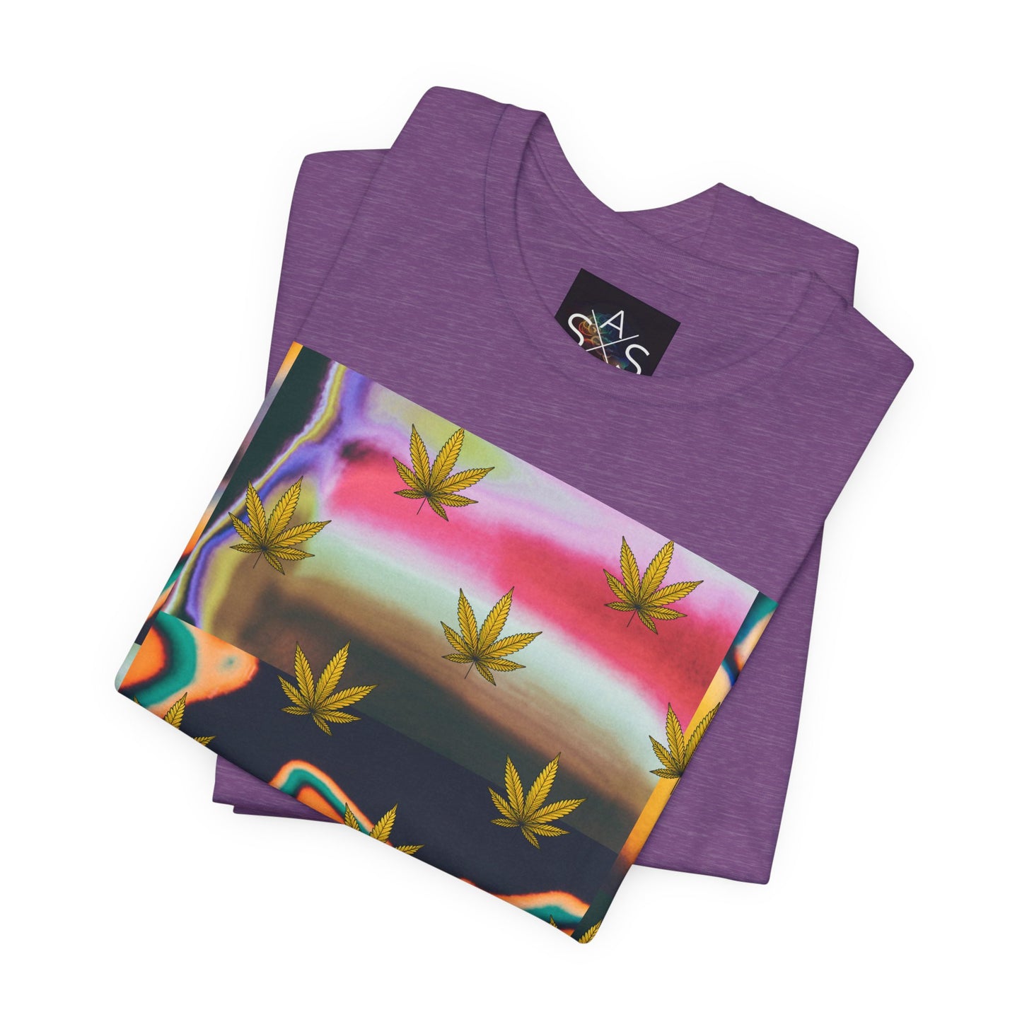 Vibrant Leaf Graphic Tee - Unisex Jersey Short Sleeve T-Shirt