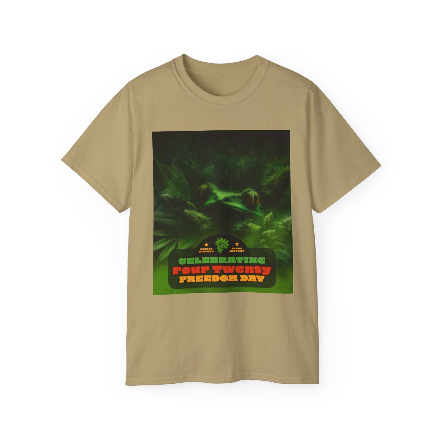 Celebrating 420 Freedom Day Unisex Ultra Cotton Tee, Cannabis T-shirt, 420 Celebration Shirt, Stoner Graphic Tee, Gift for Weed Lovers