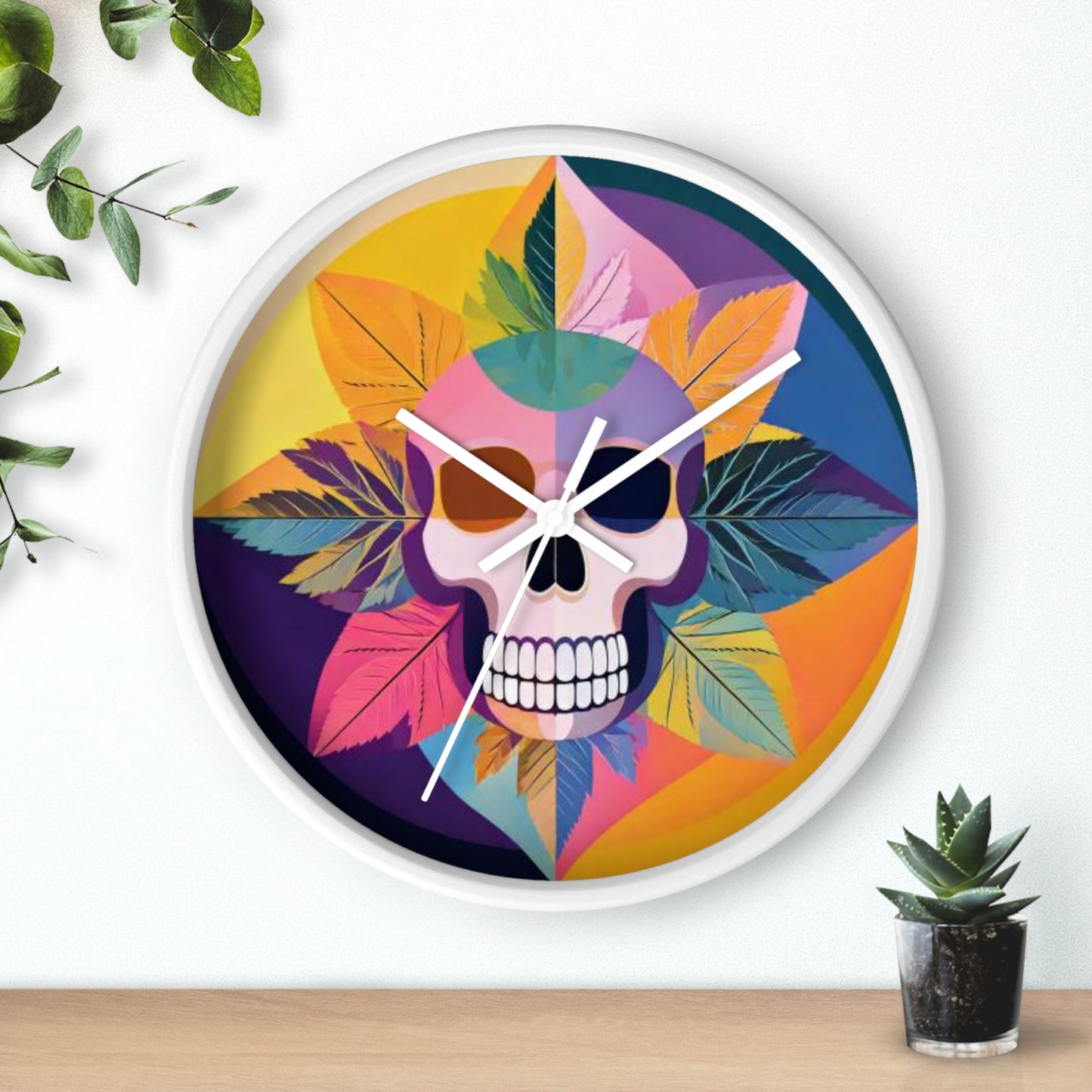 Floral Offering Bloom Wall Clock