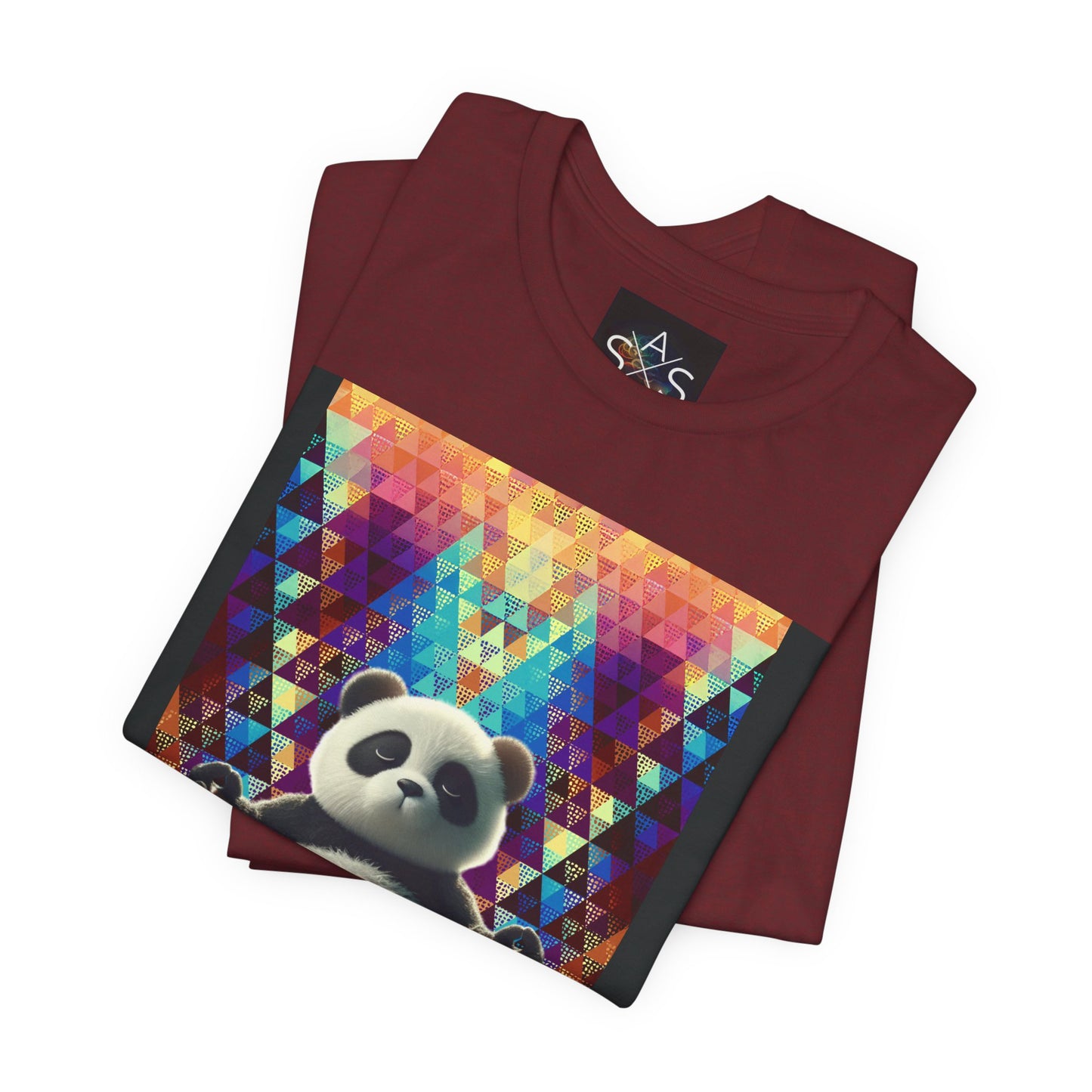 Colorful Panda Graphic Tee - Unisex Jersey Short Sleeve