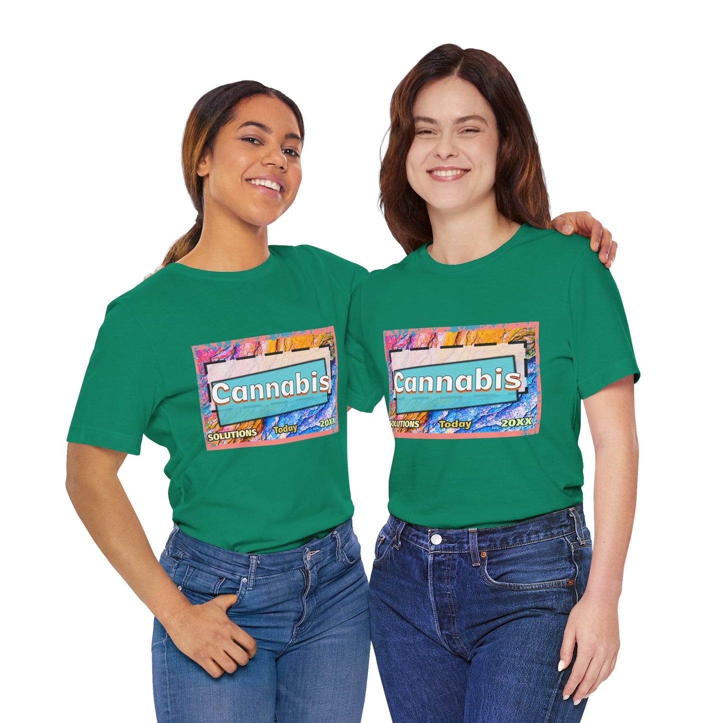 Trendy Cannabis Solutions Tee - Unisex Jersey Short Sleeve T-Shirt