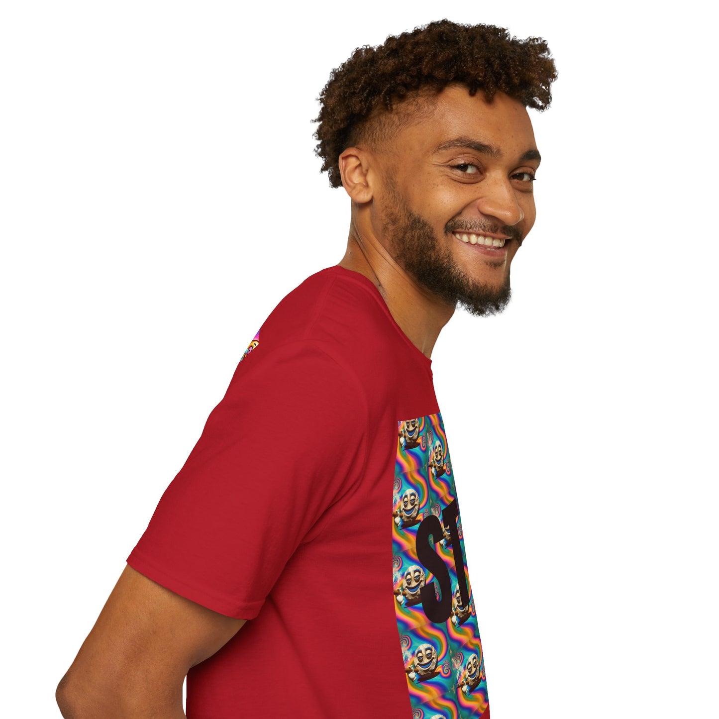 Stay Stoned Unisex Softstyle T-Shirt - Retro Vibe Graphic Tee for Fun Gatherings