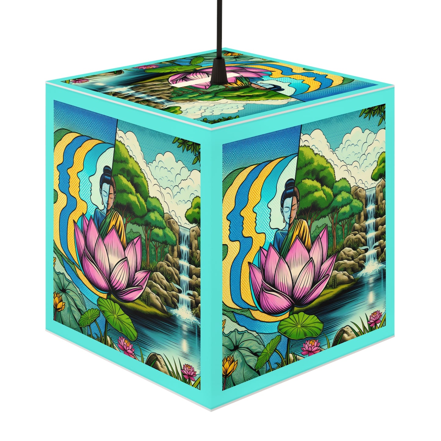 Zen Garden Light Cube Lamp