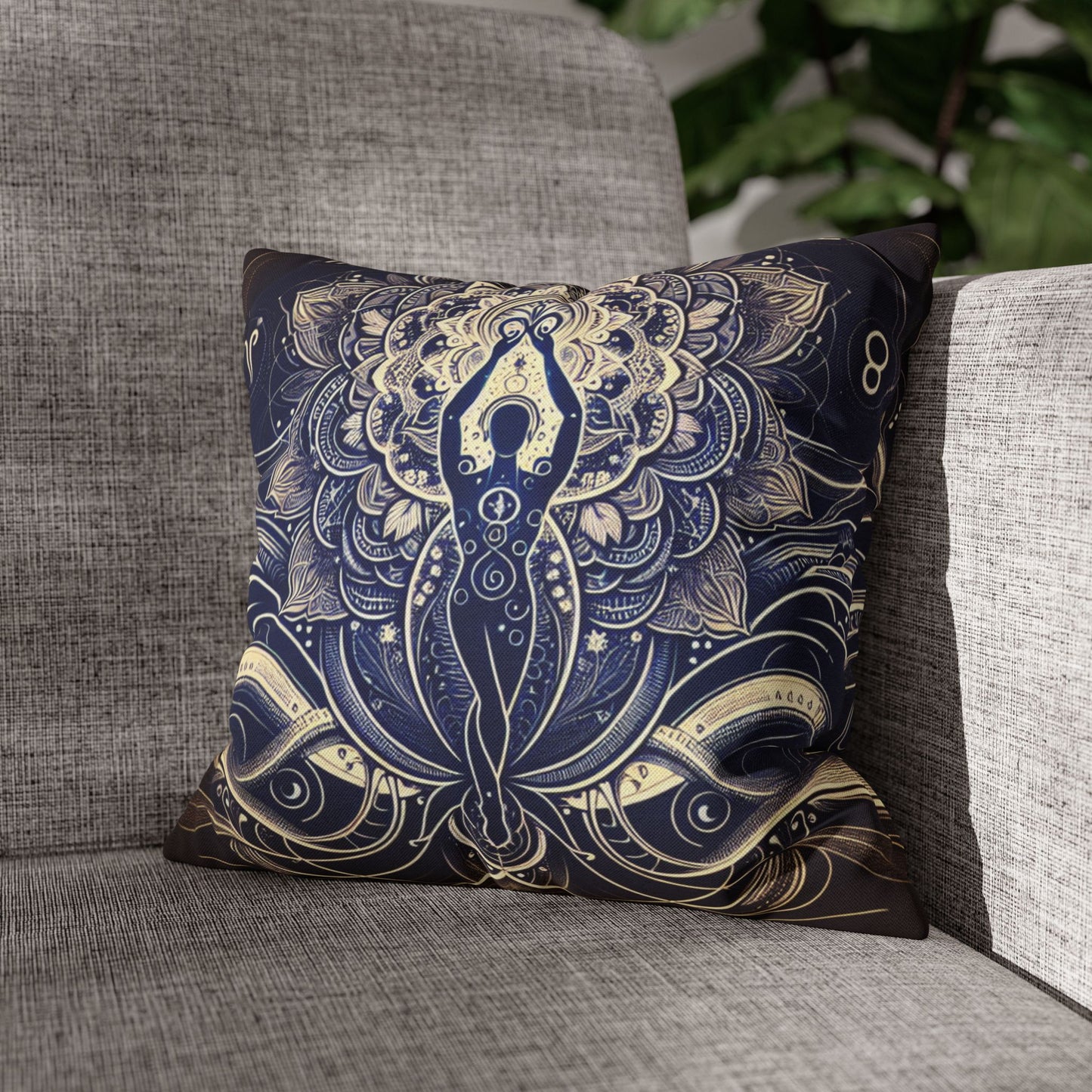 Spun Polyester Square Pillowcase
