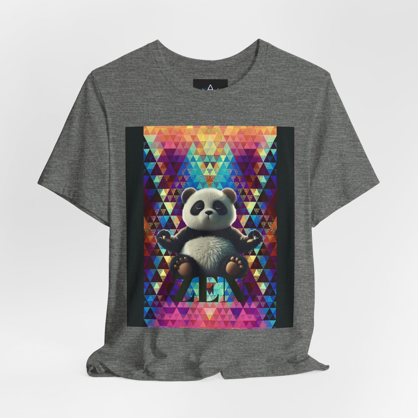 Colorful Panda Graphic Tee - Unisex Jersey Short Sleeve