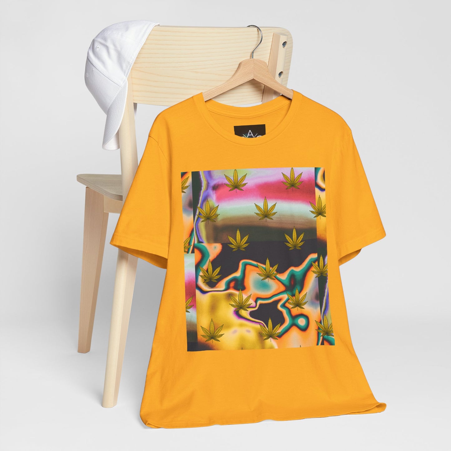 Vibrant Leaf Graphic Tee - Unisex Jersey Short Sleeve T-Shirt