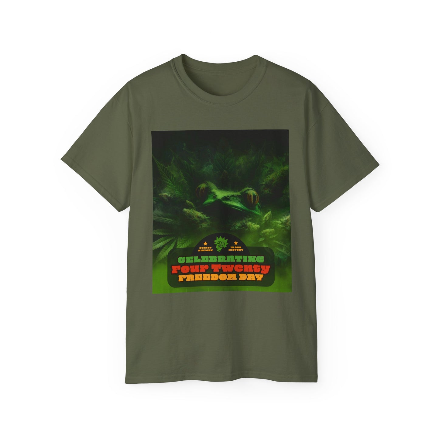 Celebrating 420 Freedom Day Unisex Ultra Cotton Tee, Cannabis T-shirt, 420 Celebration Shirt, Stoner Graphic Tee, Gift for Weed Lovers