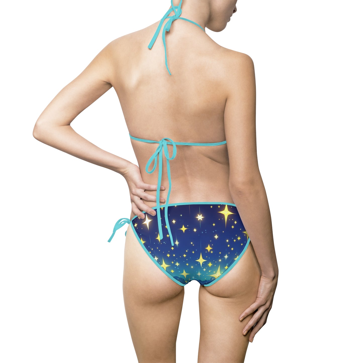 Starry Night Women's Bikini Swimsuit - Perfect for Summer Beach Days and Pool Parties