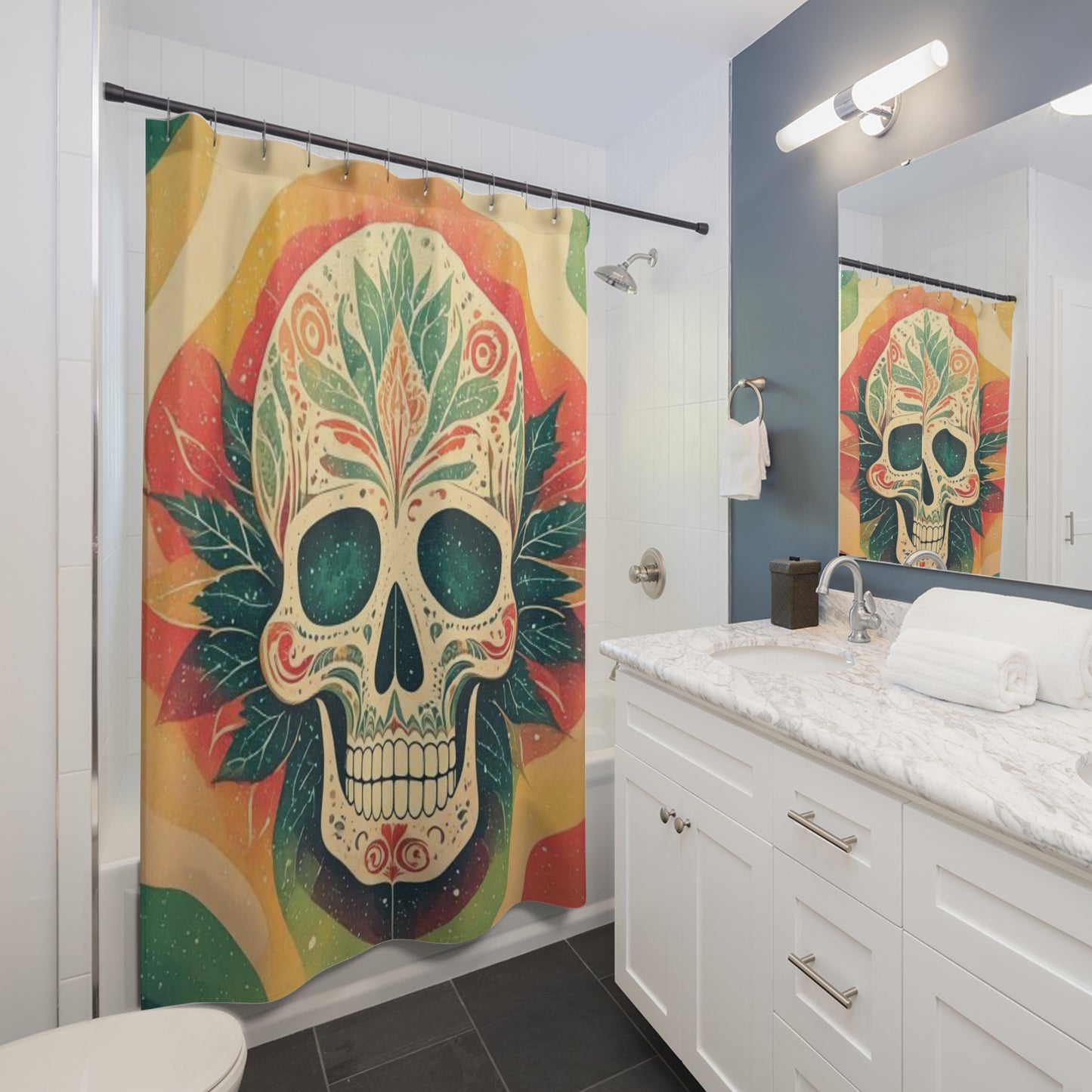 Bloom and Bone Shower Curtains