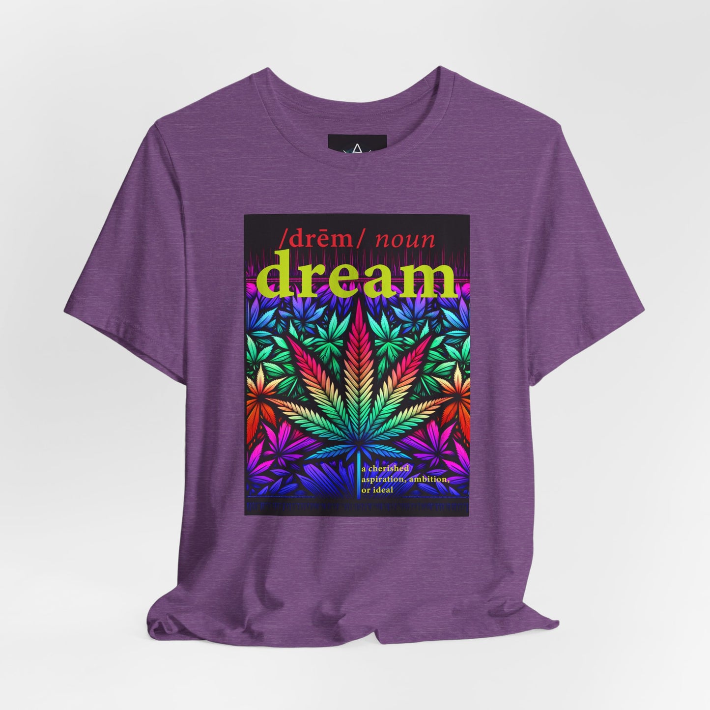 Dream Inspired Unisex Jersey Tee - Vibrant Cannabis Graphic T-Shirt