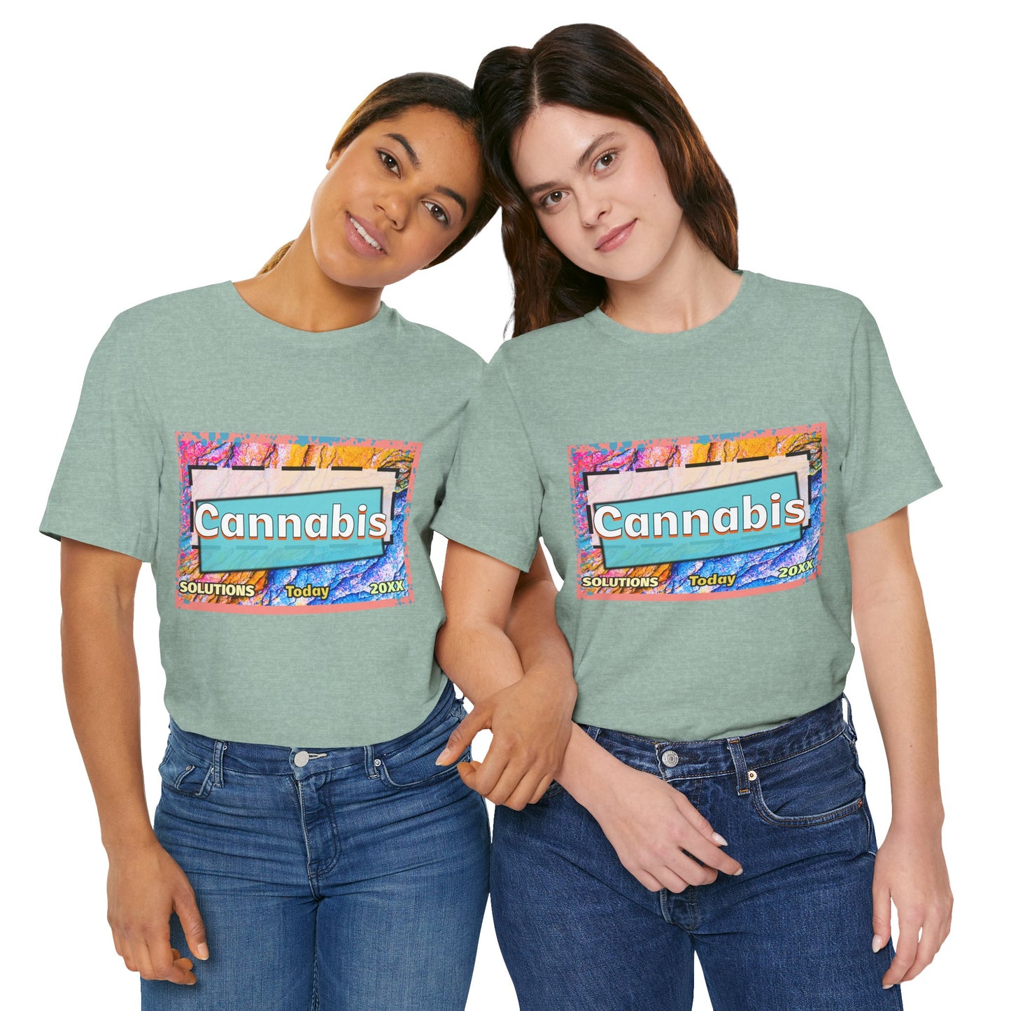 Trendy Cannabis Solutions Tee - Unisex Jersey Short Sleeve T-Shirt