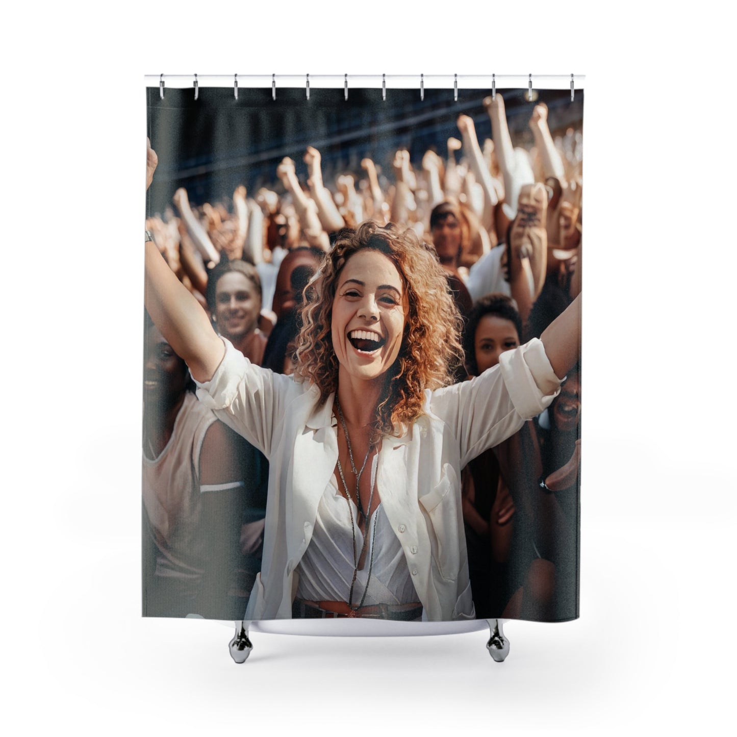 Simple Alluring Style Go! Dave! Go! Shower Curtain