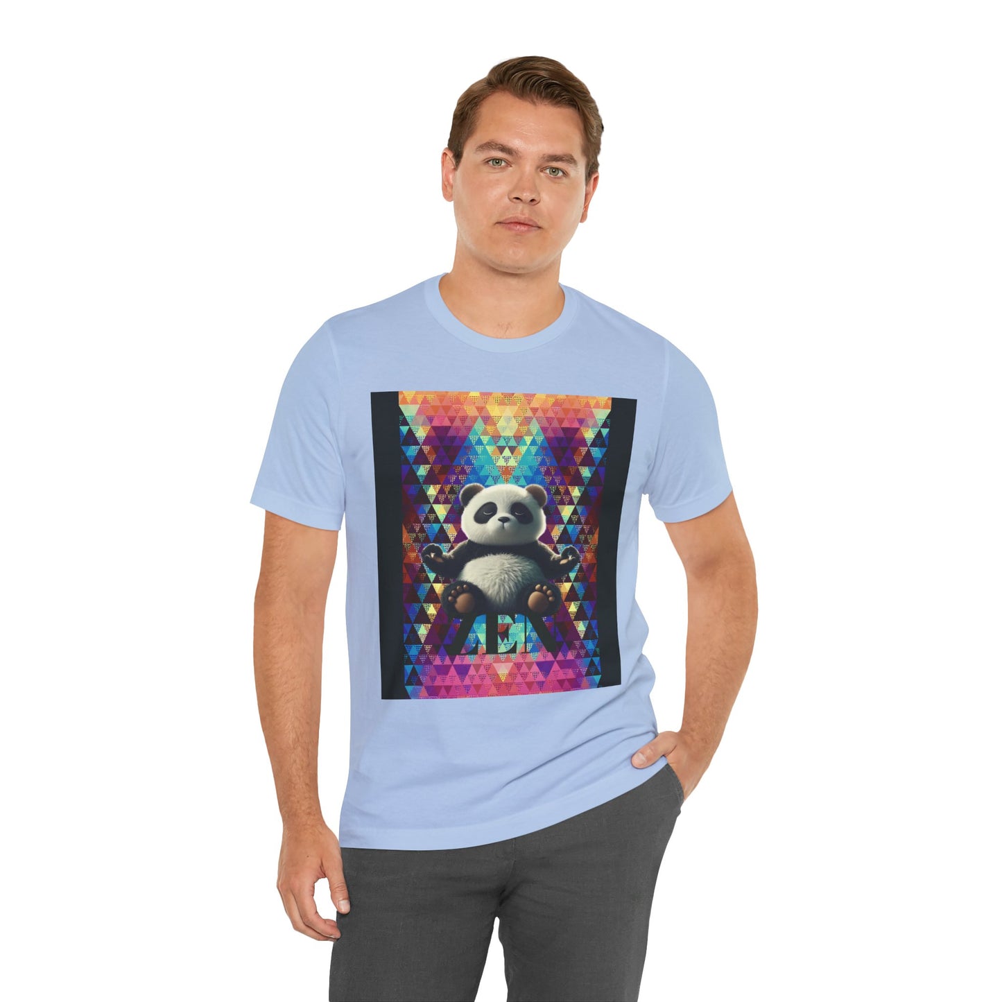 Colorful Panda Graphic Tee - Unisex Jersey Short Sleeve