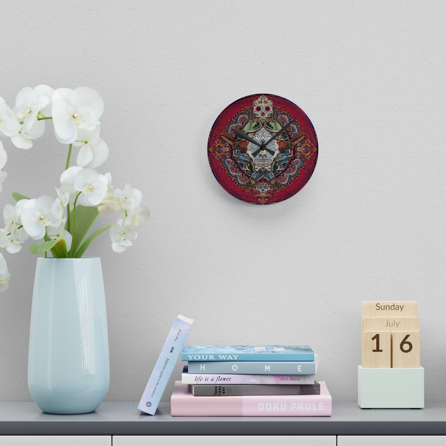 Love Yourself Acrylic Wall Clock