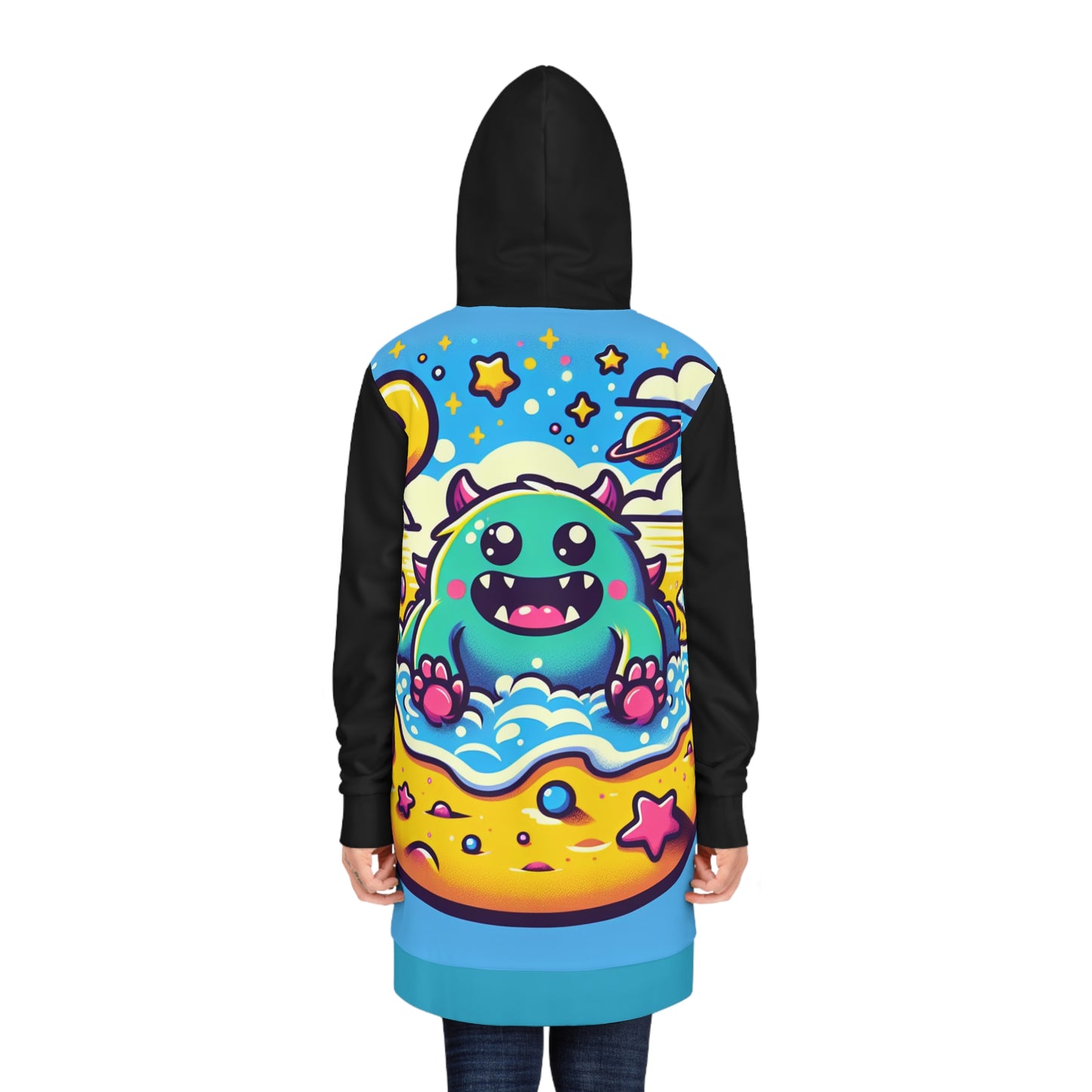 Cute Monster Beach Hoodie Dress - Fun and Colorful Summer Wear