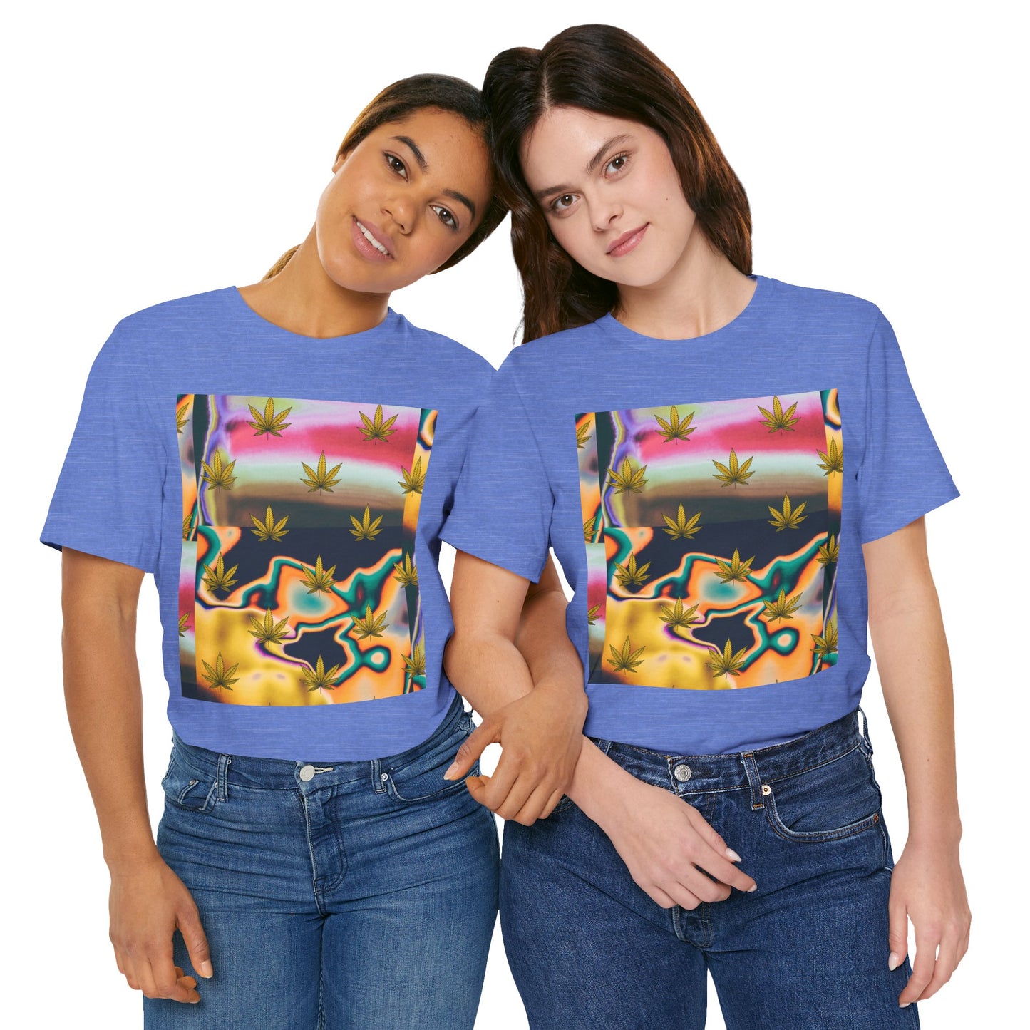 Vibrant Leaf Graphic Tee - Unisex Jersey Short Sleeve T-Shirt