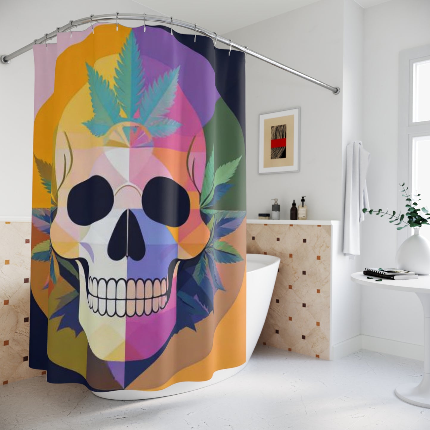 Dia de los Muertos Bloom Shower Curtains