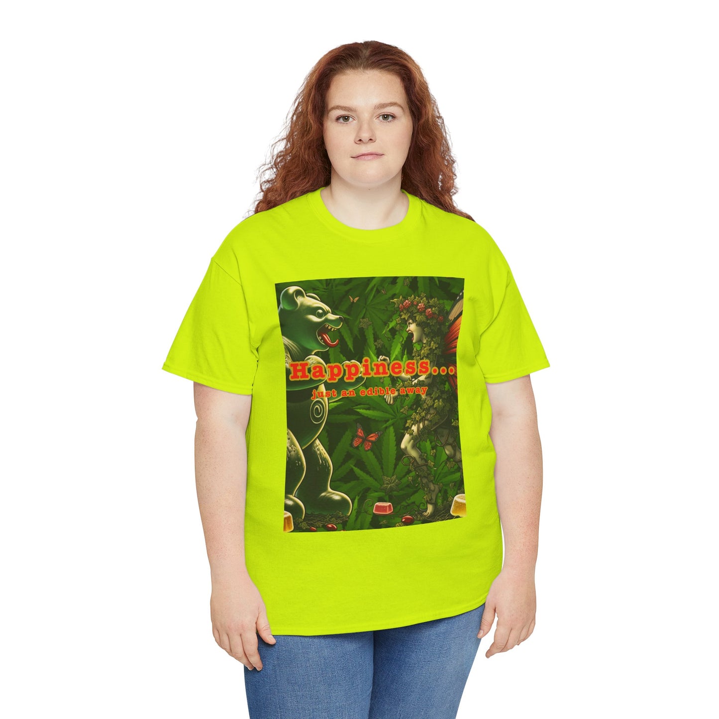 Happiness Jungle Unisex Heavy Cotton Tee, Graphic T-Shirt, Nature Lover Gift, Summer Wardrobe Essential, Unisex Casual Wear