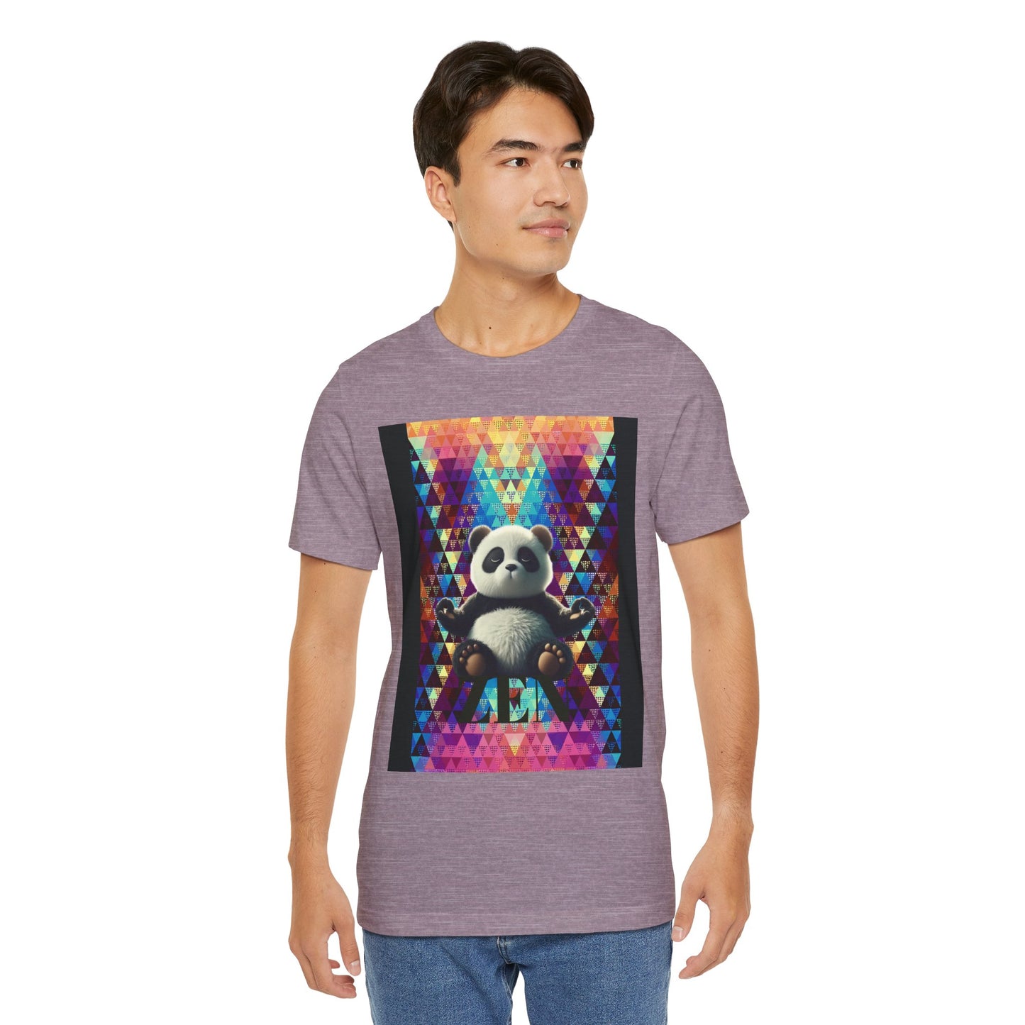 Colorful Panda Graphic Tee - Unisex Jersey Short Sleeve