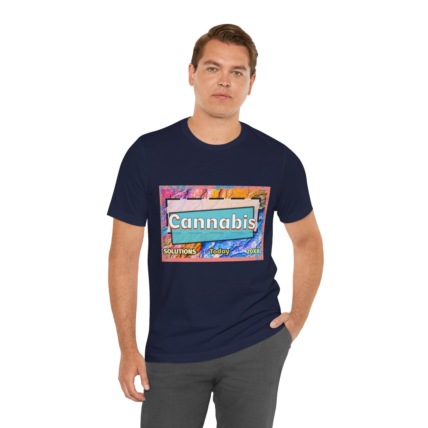 Trendy Cannabis Solutions Tee - Unisex Jersey Short Sleeve T-Shirt