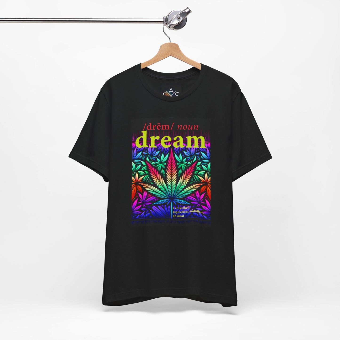 Dream Inspired Unisex Jersey Tee - Vibrant Cannabis Graphic T-Shirt