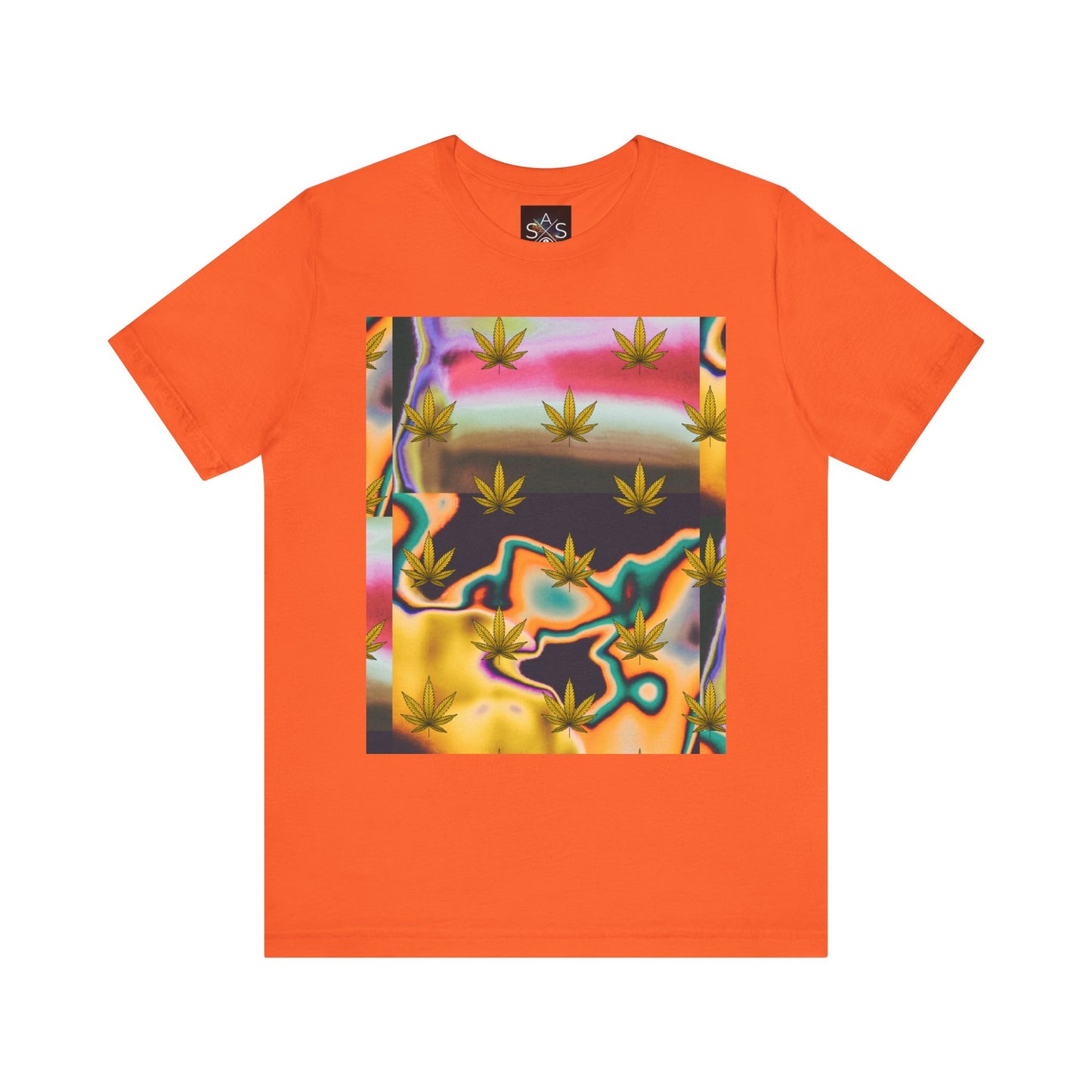 Vibrant Leaf Graphic Tee - Unisex Jersey Short Sleeve T-Shirt