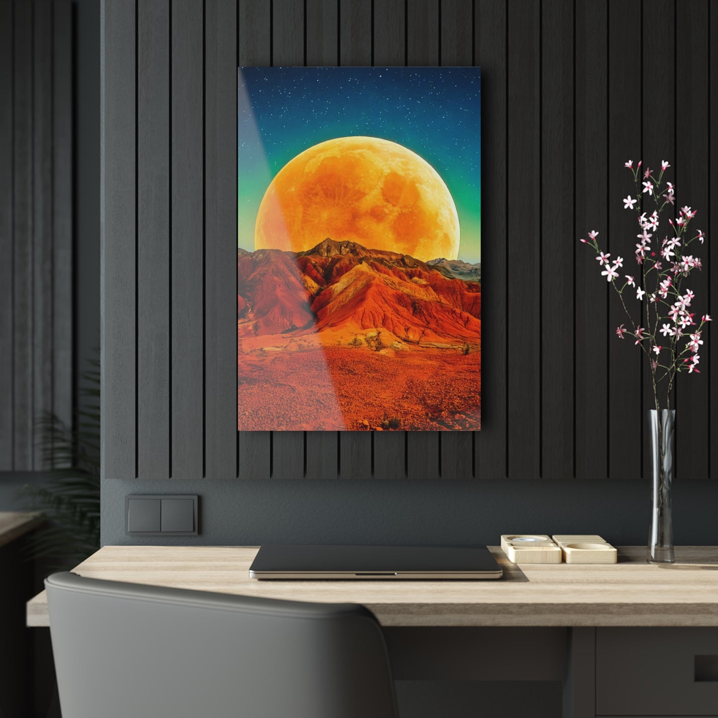 Yellow Planet Acrylic Prints