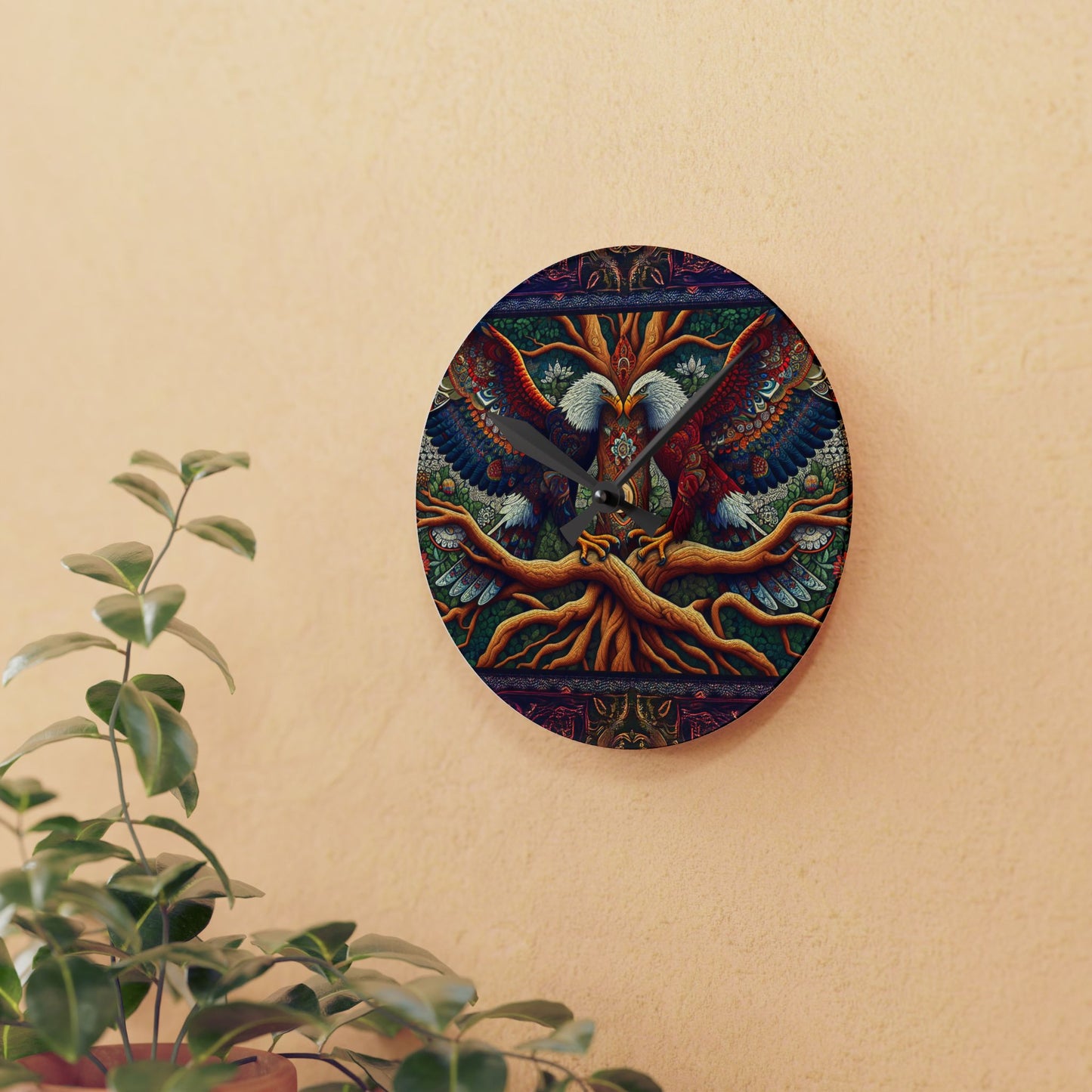 Guided Warriors Acrylic Wall Clock