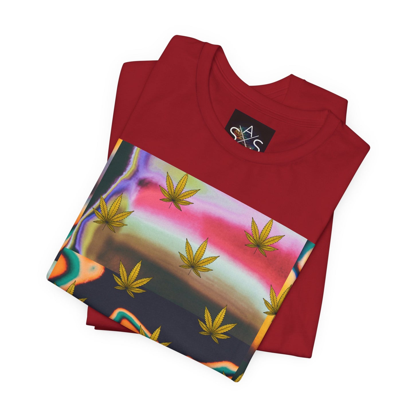 Vibrant Leaf Graphic Tee - Unisex Jersey Short Sleeve T-Shirt