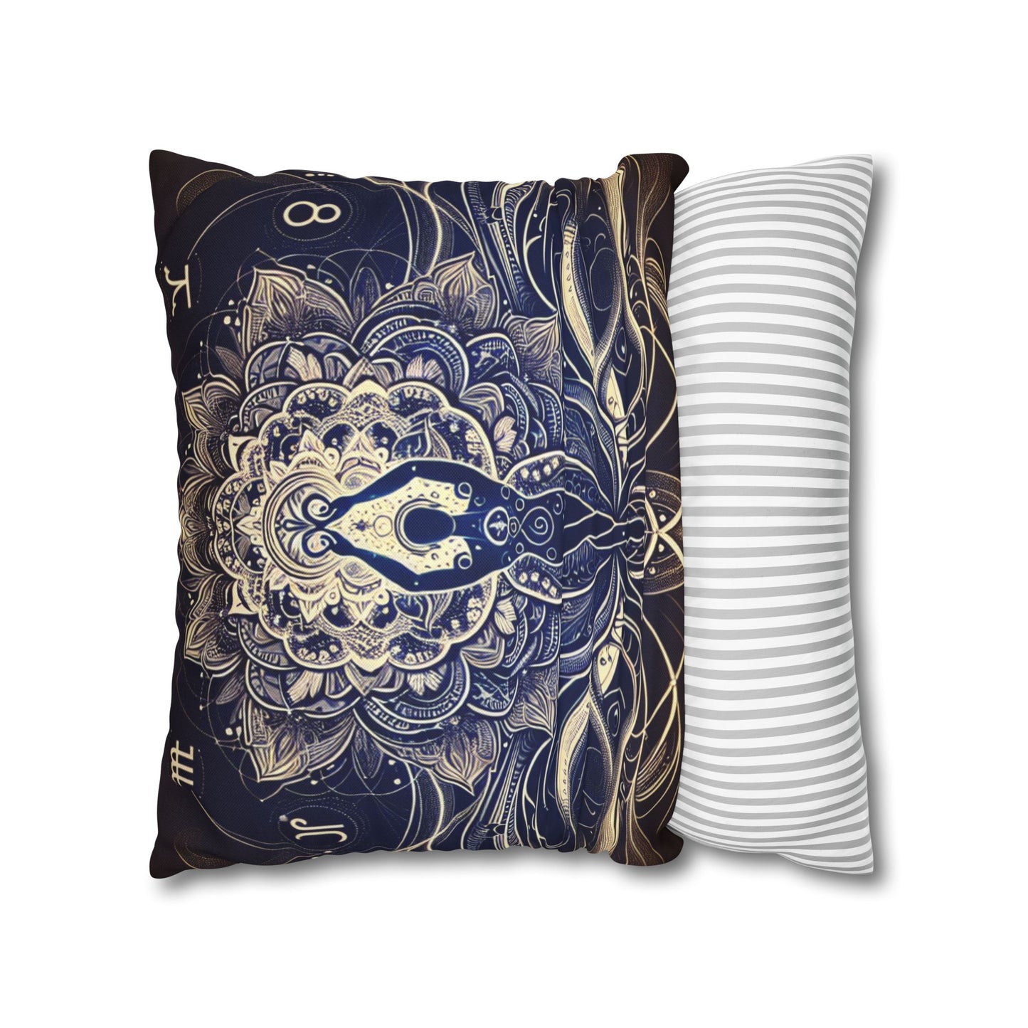 Spun Polyester Square Pillowcase