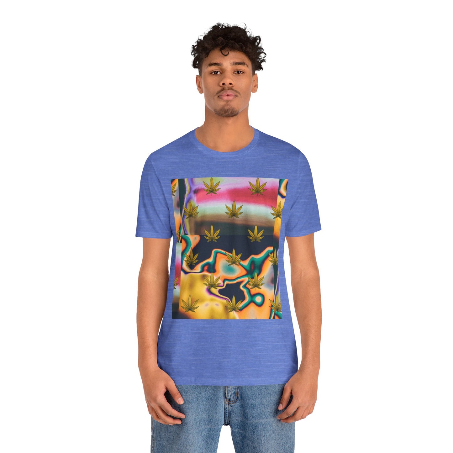 Vibrant Leaf Graphic Tee - Unisex Jersey Short Sleeve T-Shirt