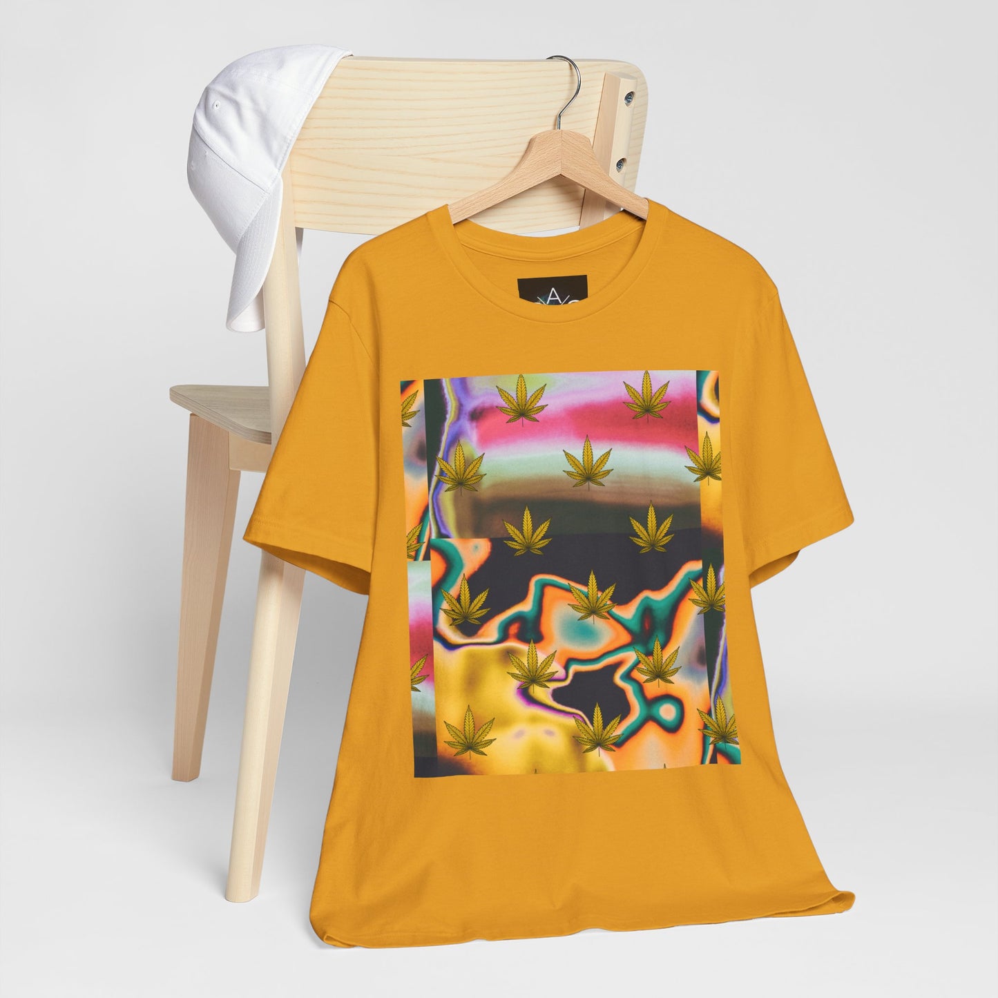 Vibrant Leaf Graphic Tee - Unisex Jersey Short Sleeve T-Shirt