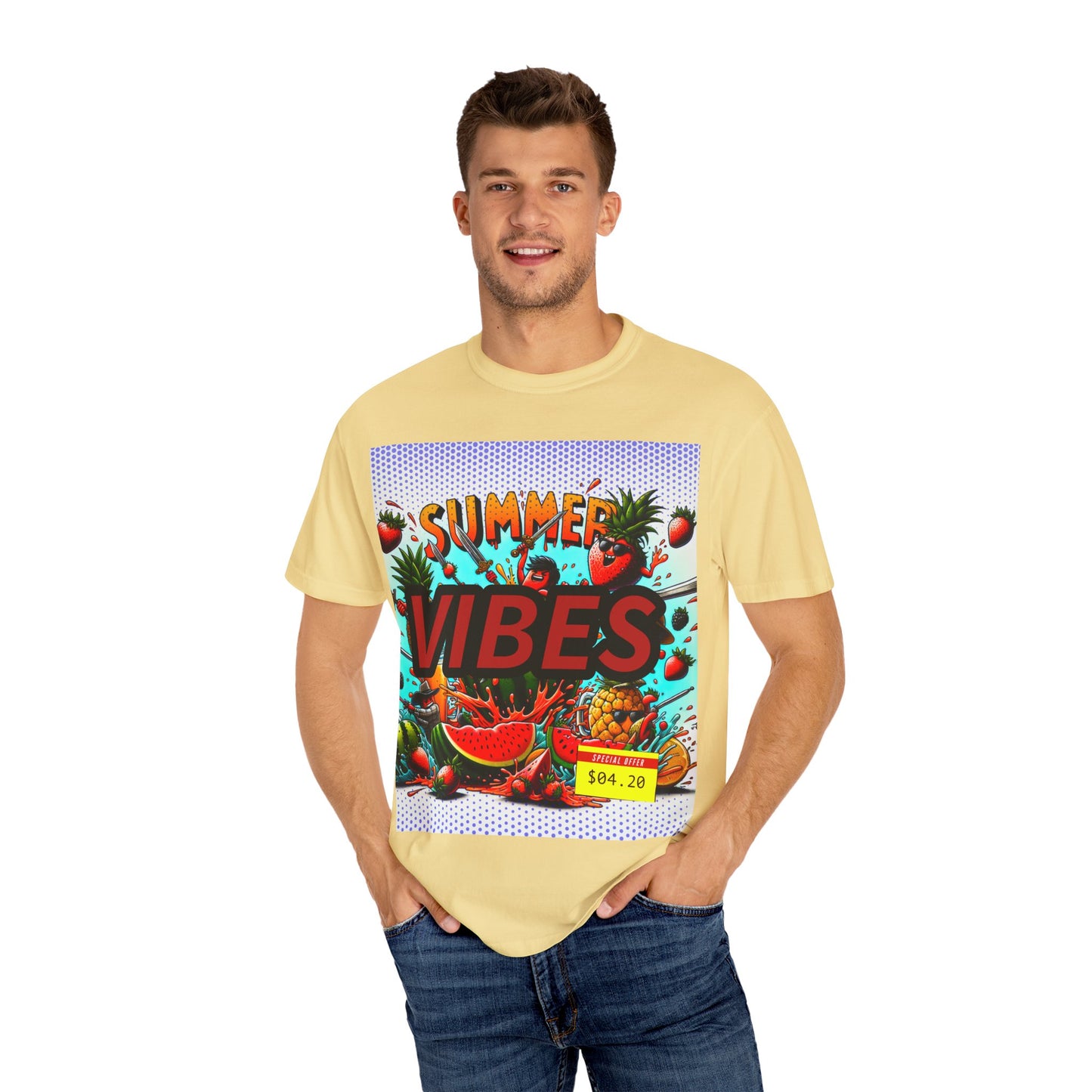 Summer Vibes Unisex Garment-Dyed T-Shirt