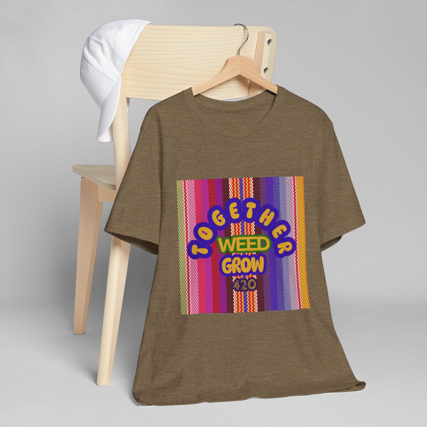 Together We Grow Weed Unisex Jersey T-Shirt - Vibrant Cannabis Culture Tee for 420 Enthusiasts