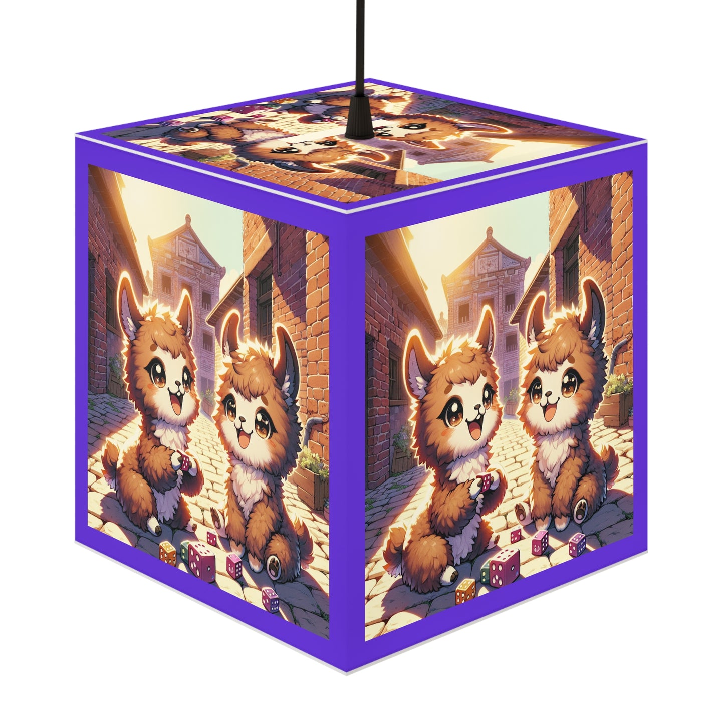 LED Dicey Llamas Light Cube Lamp