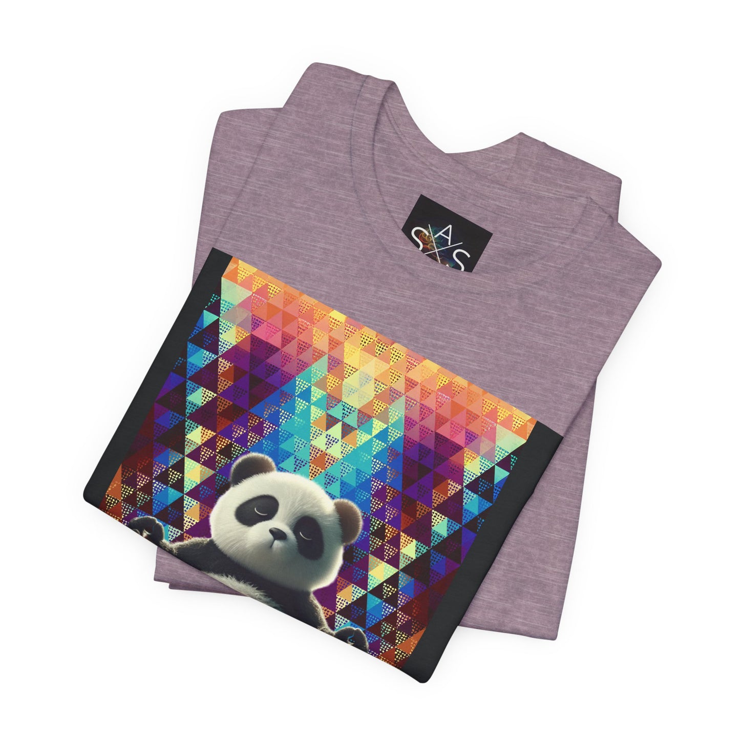 Colorful Panda Graphic Tee - Unisex Jersey Short Sleeve