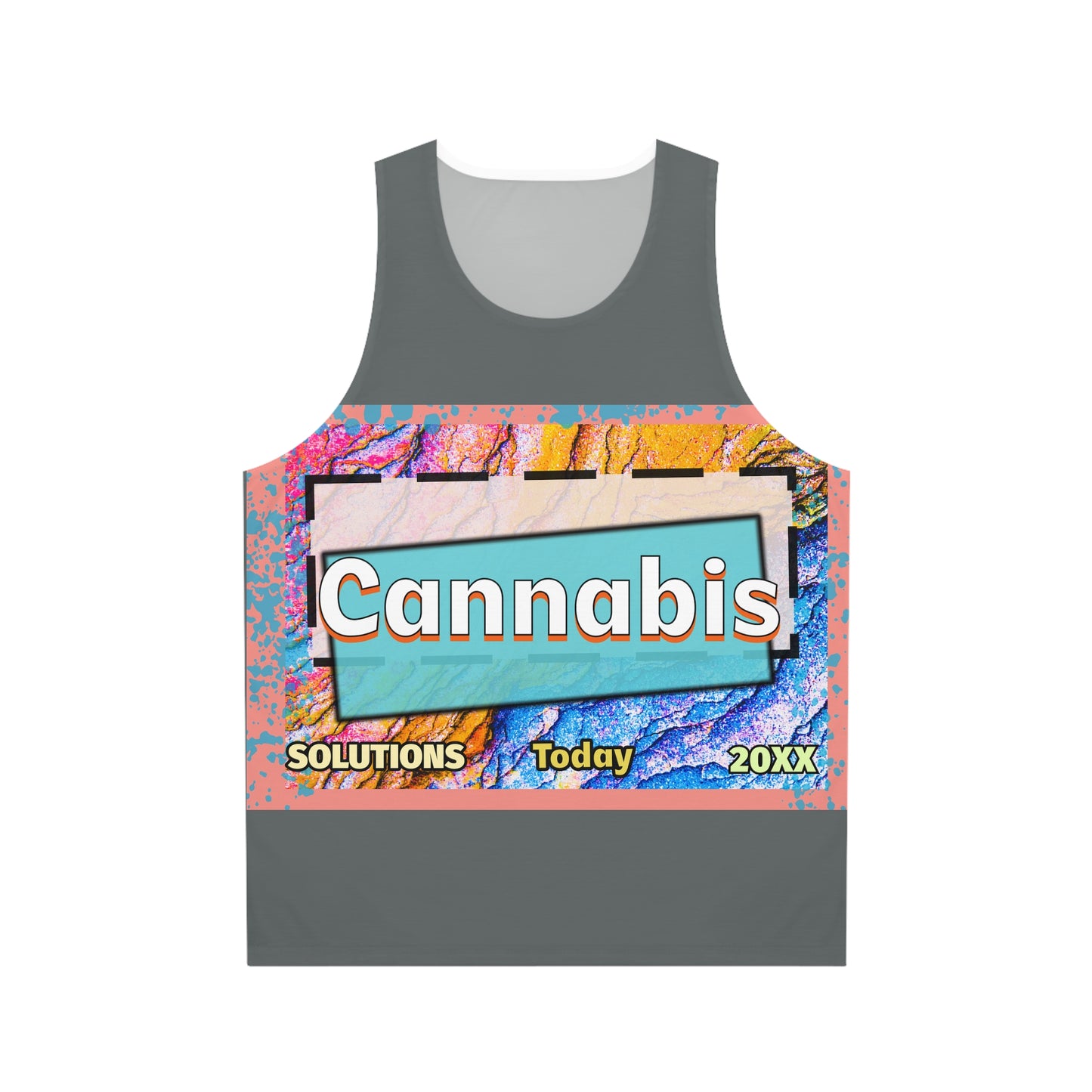Trendy Cannabis Solutions Unisex Tank Top - Perfect for Summer Vibes