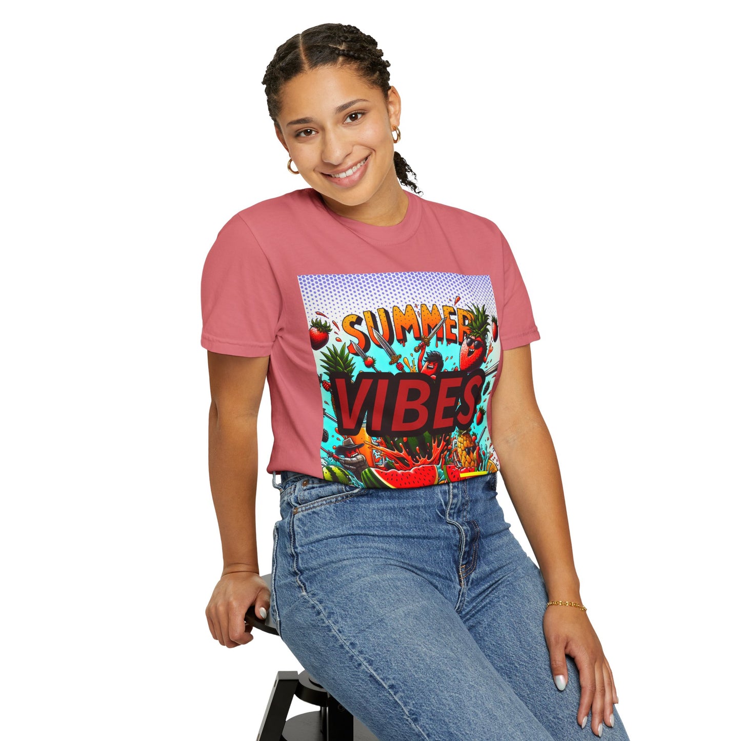 Summer Vibes Unisex Garment-Dyed T-Shirt