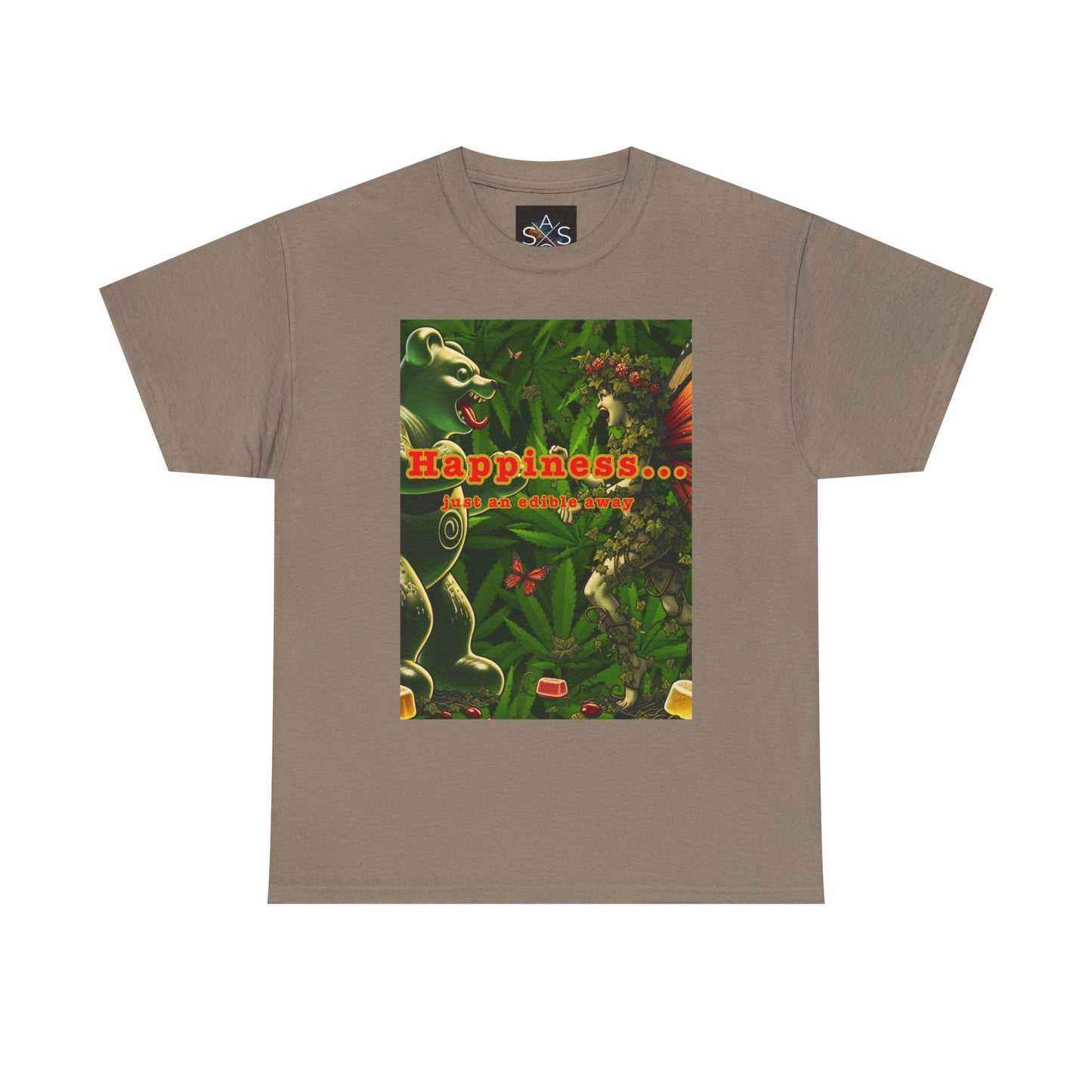 Happiness Jungle Unisex Heavy Cotton Tee, Graphic T-Shirt, Nature Lover Gift, Summer Wardrobe Essential, Unisex Casual Wear