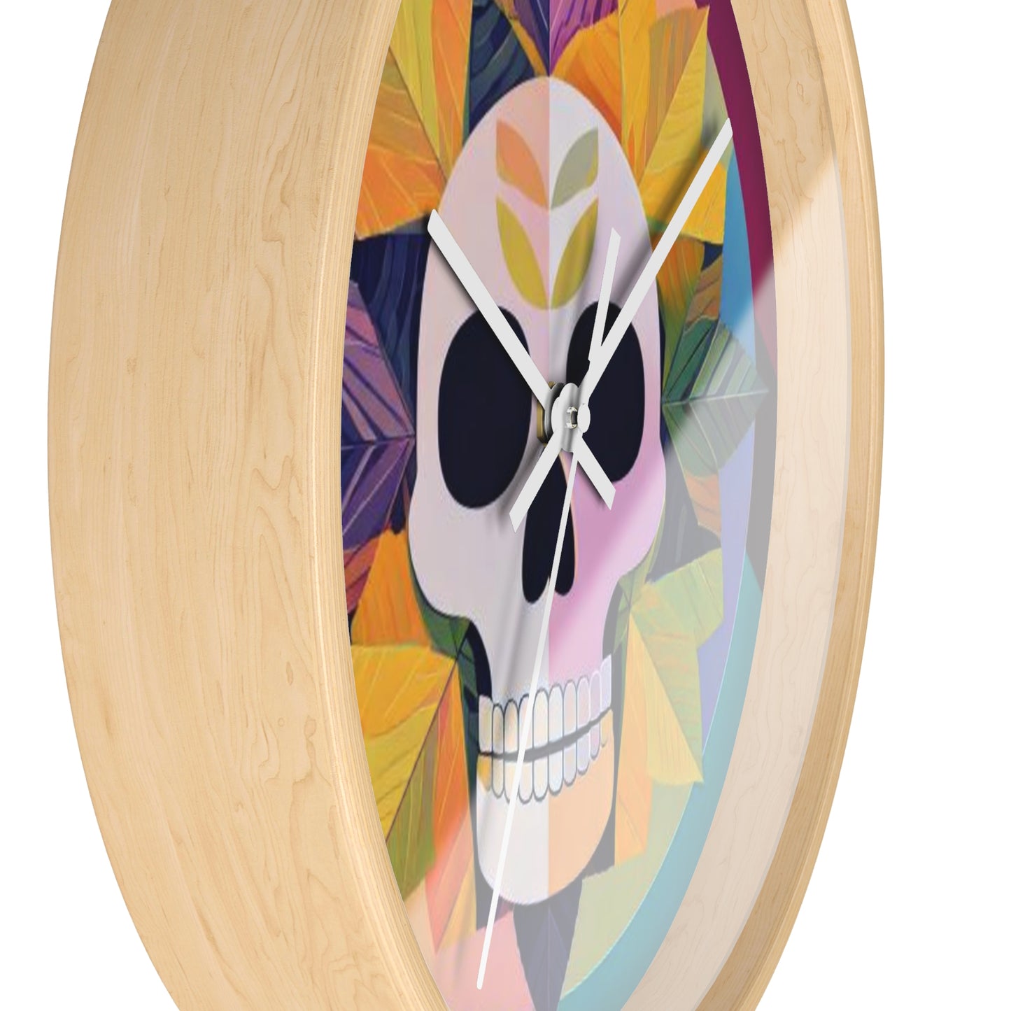 Sugar Skull Bloom Wall Clock