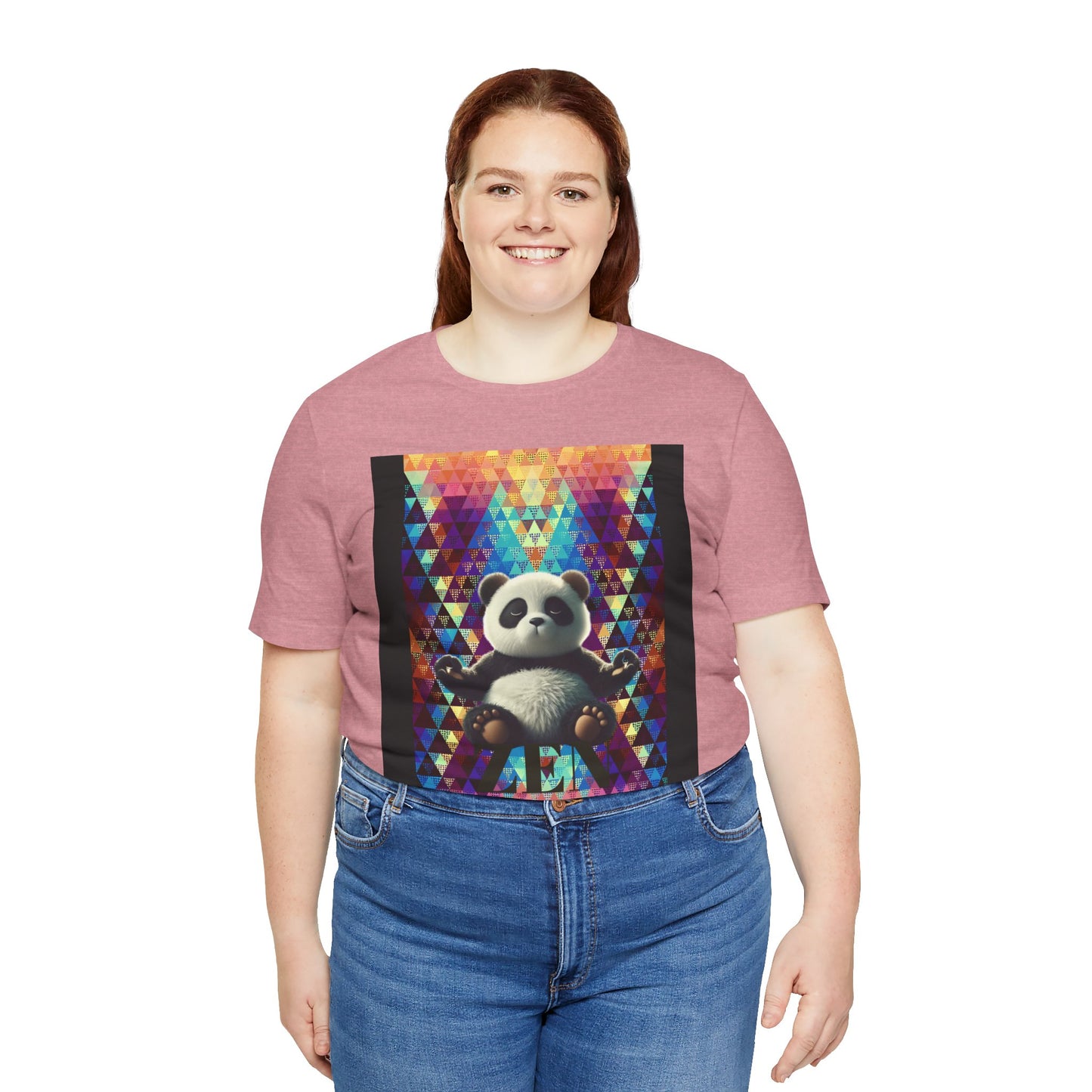 Colorful Panda Graphic Tee - Unisex Jersey Short Sleeve