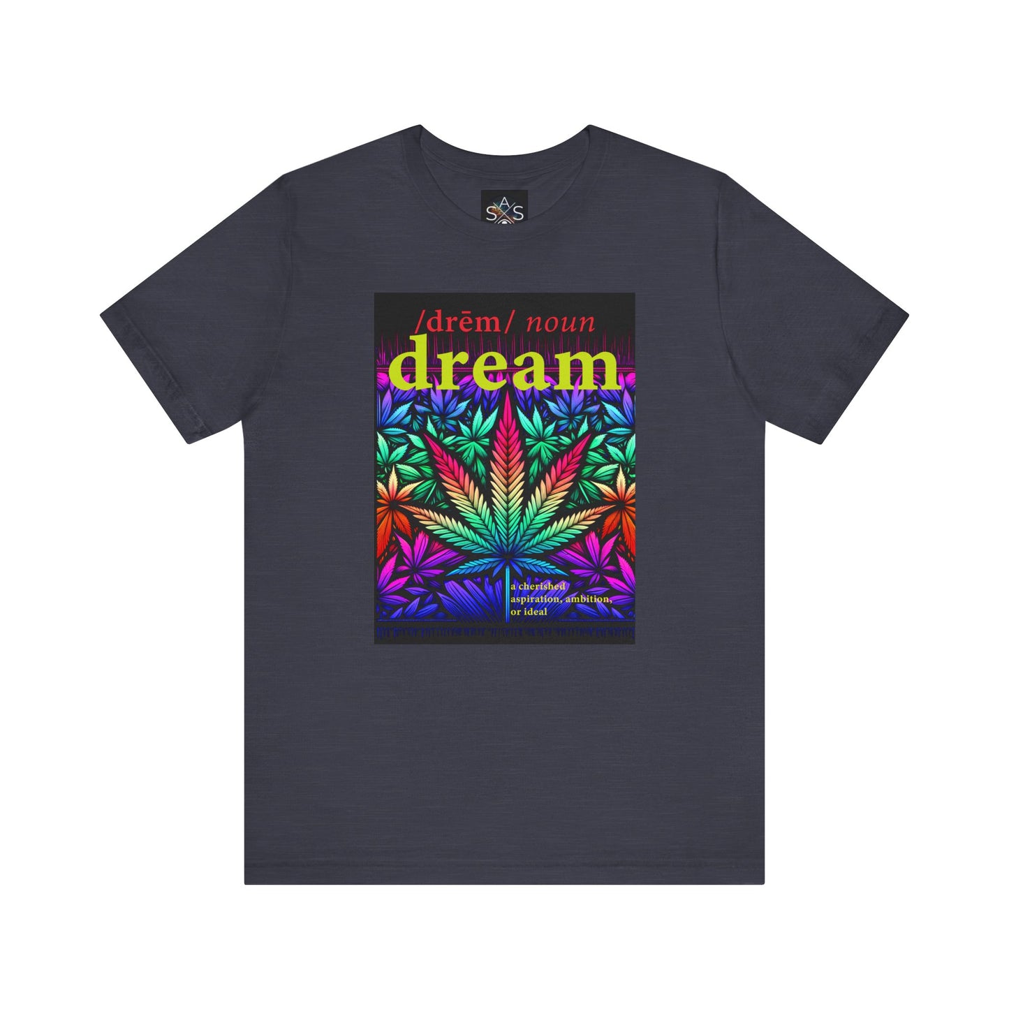 Dream Inspired Unisex Jersey Tee - Vibrant Cannabis Graphic T-Shirt