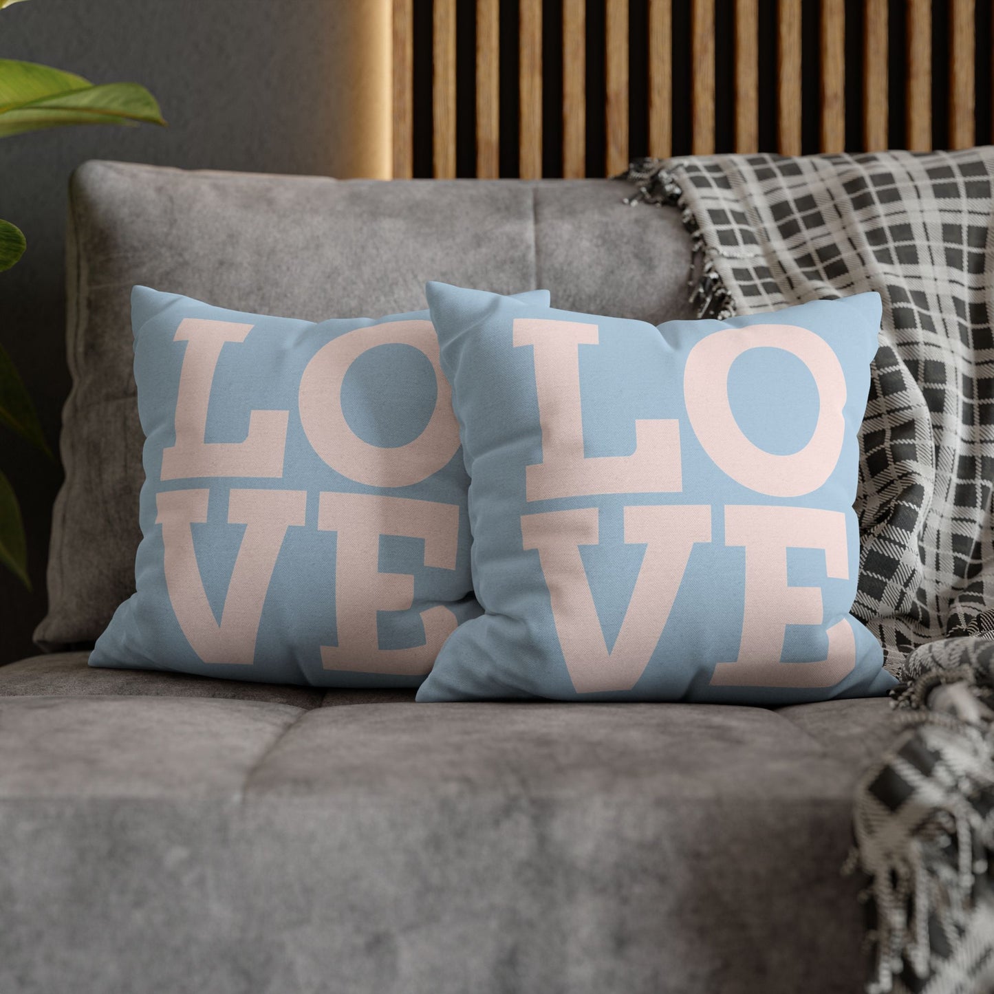 Spun Polyester Square Pillowcase