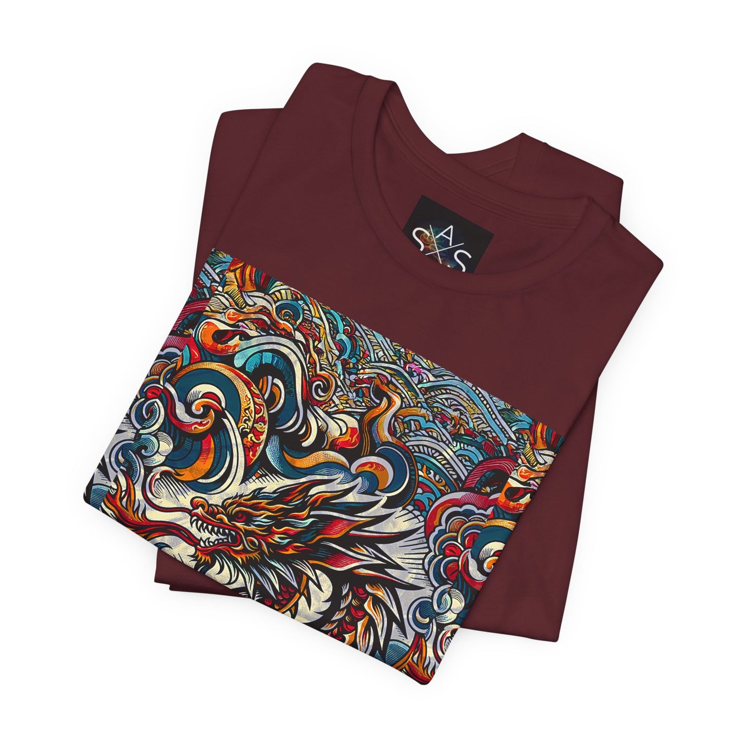 Vibrant Dragon Graphic Tee - Unisex Jersey Short Sleeve Shirt