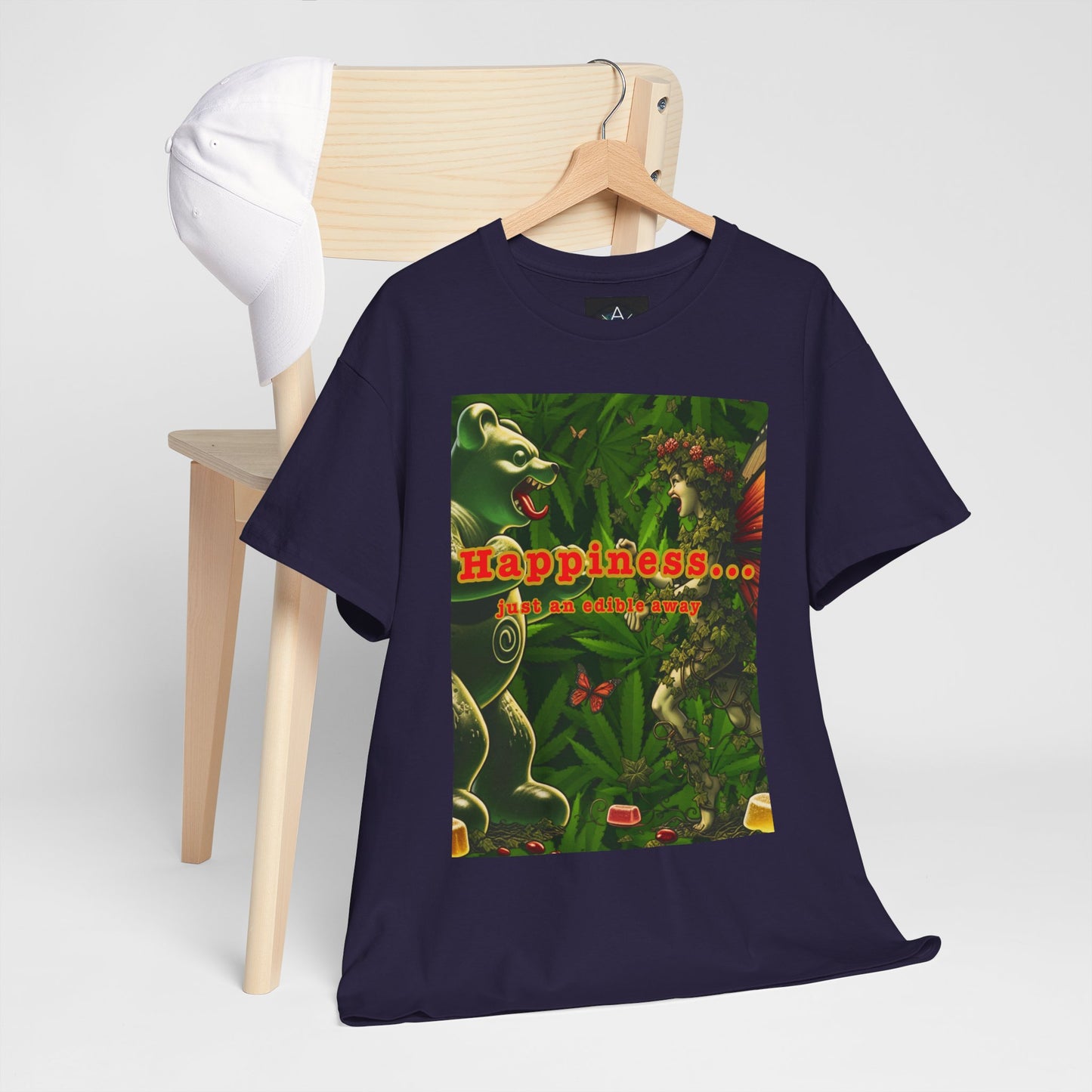 Happiness Jungle Unisex Heavy Cotton Tee, Graphic T-Shirt, Nature Lover Gift, Summer Wardrobe Essential, Unisex Casual Wear