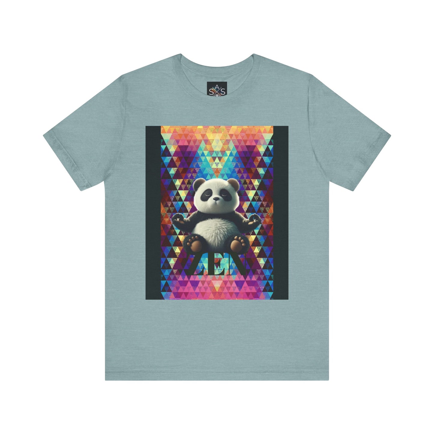 Colorful Panda Graphic Tee - Unisex Jersey Short Sleeve