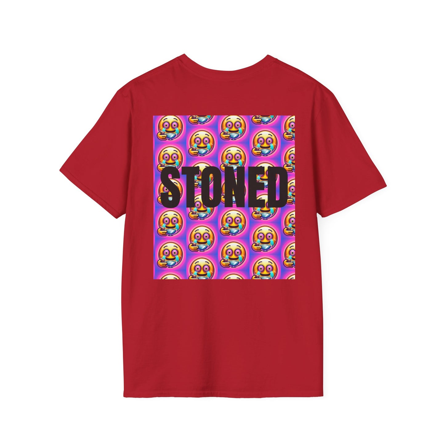 Stay Stoned Unisex Softstyle T-Shirt - Retro Vibe Graphic Tee for Fun Gatherings