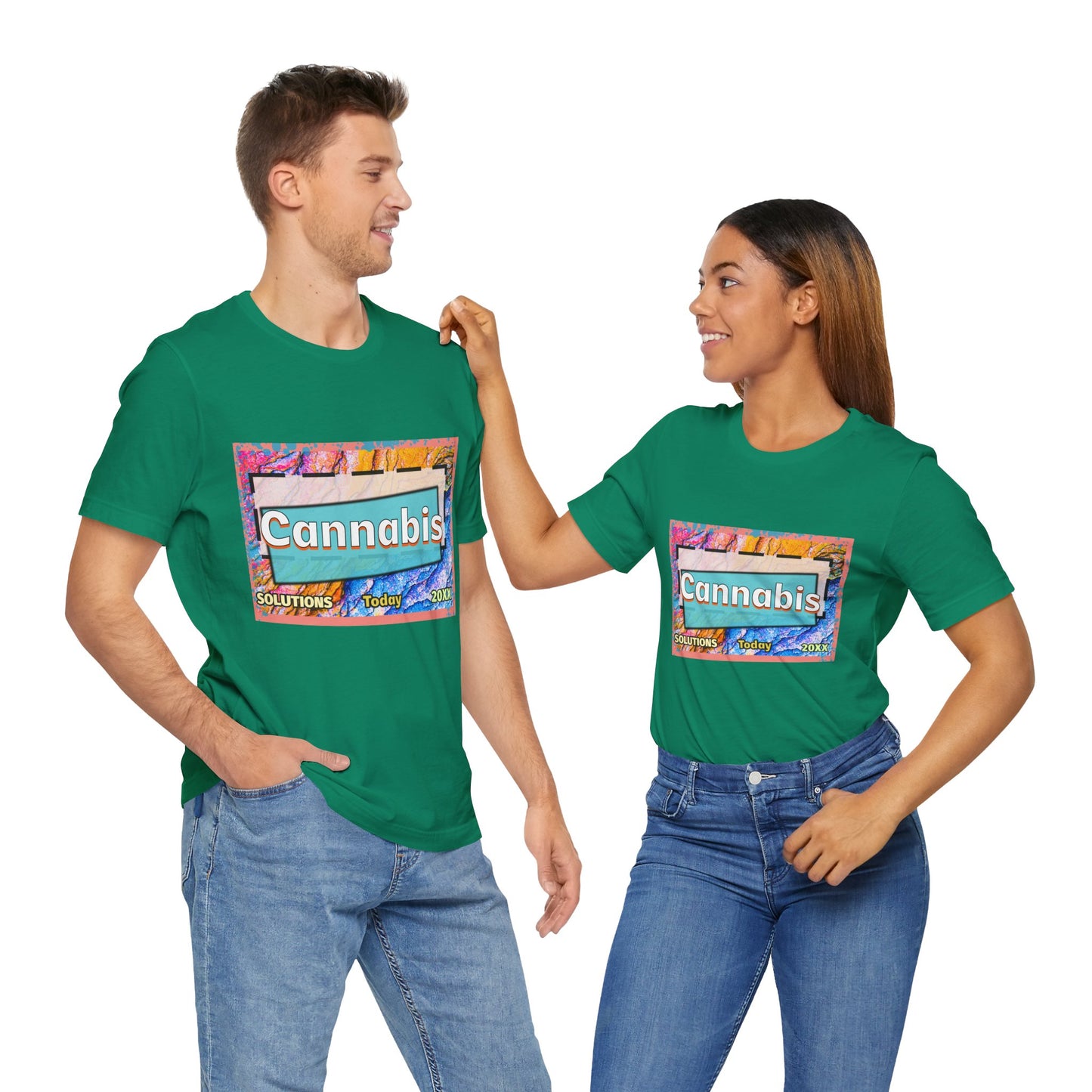 Trendy Cannabis Solutions Tee - Unisex Jersey Short Sleeve T-Shirt