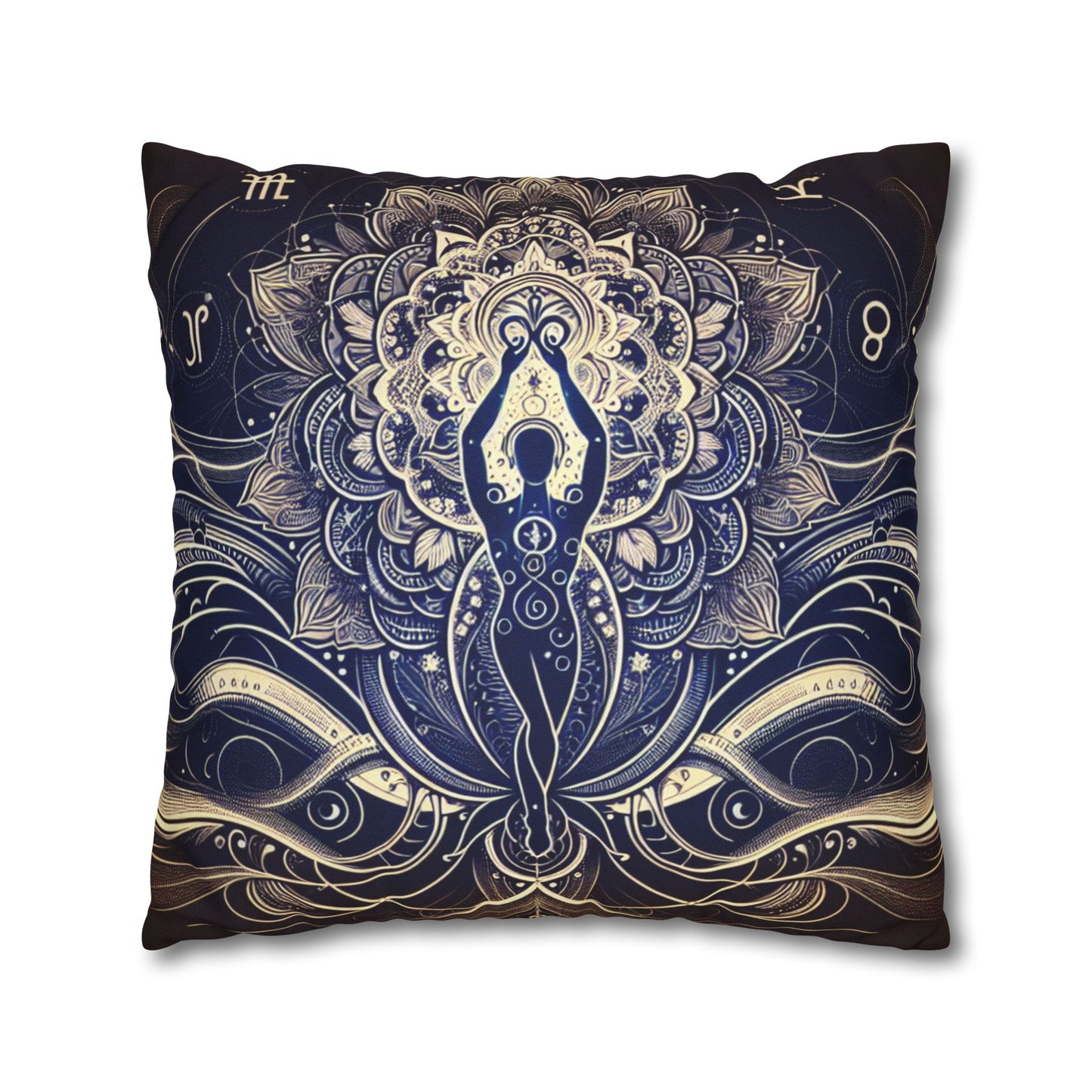 Spun Polyester Square Pillowcase