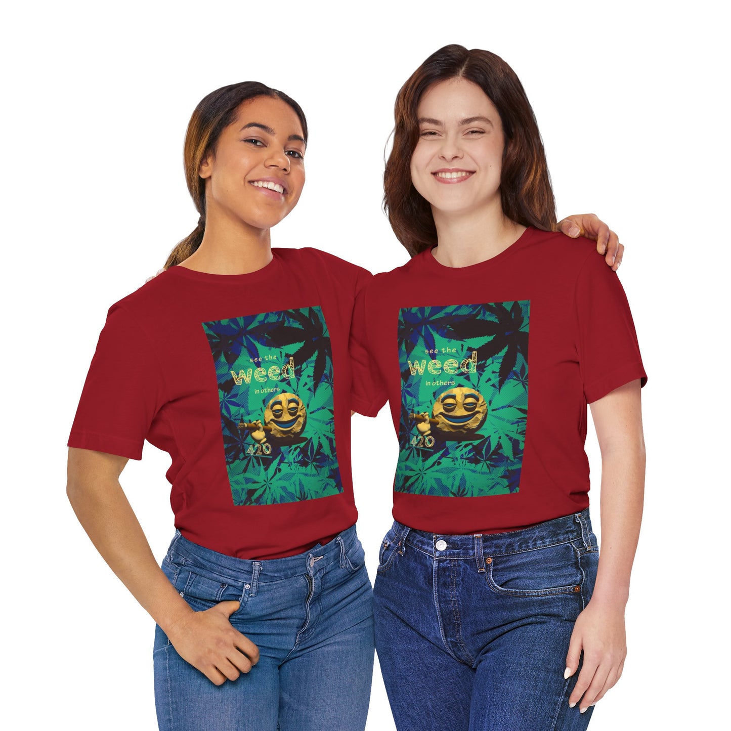 Funny Cannabis Graphic Tee - "See the Weed in Others"